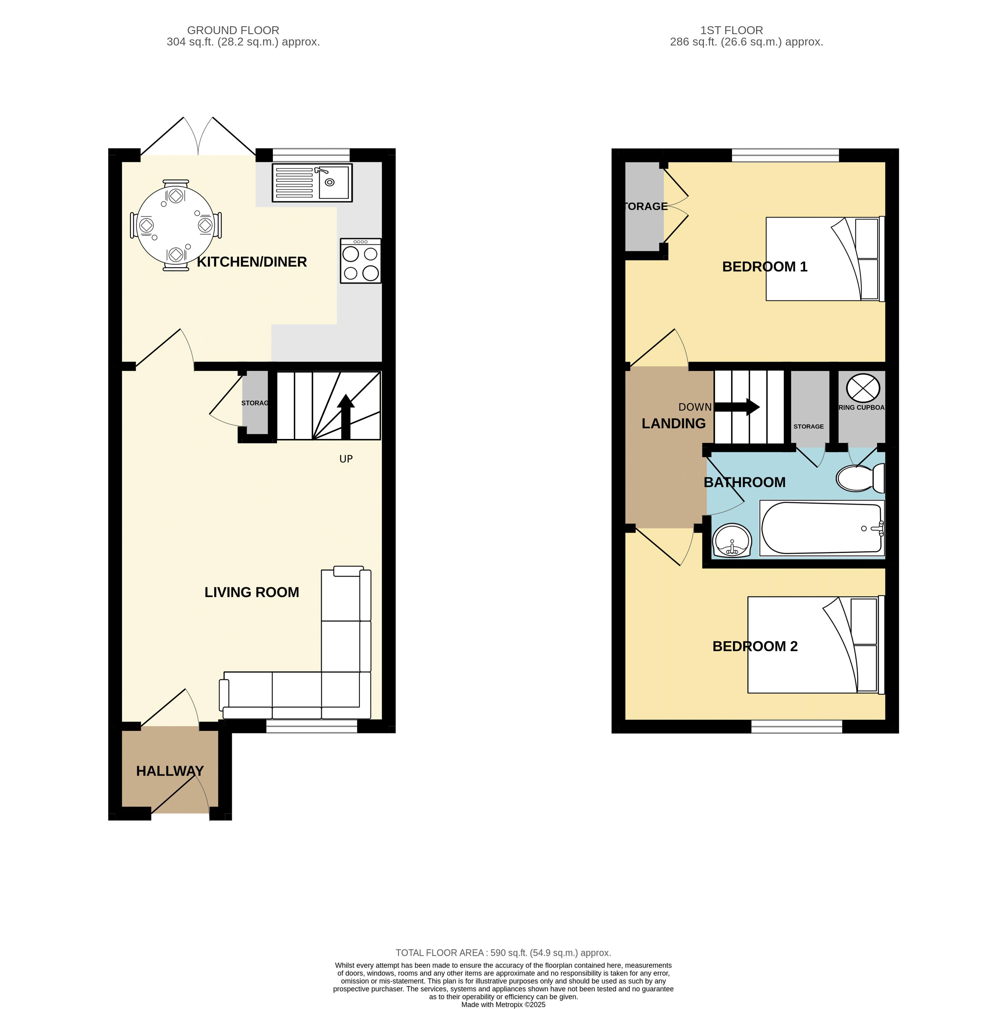 58, Willow Rise, Maidstone floorplan