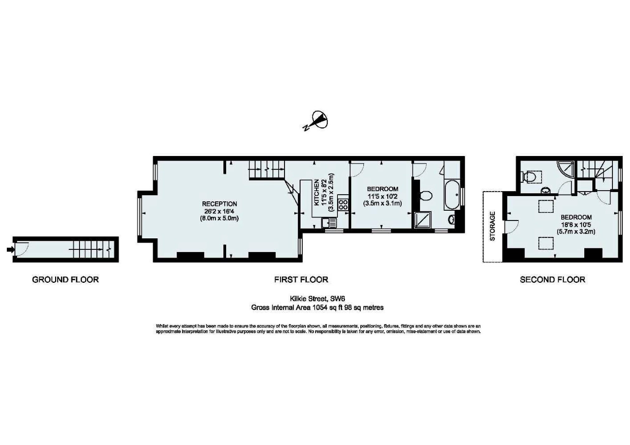 2 Bedrooms Flat to rent in Kilkie Street, Fulham, London SW6