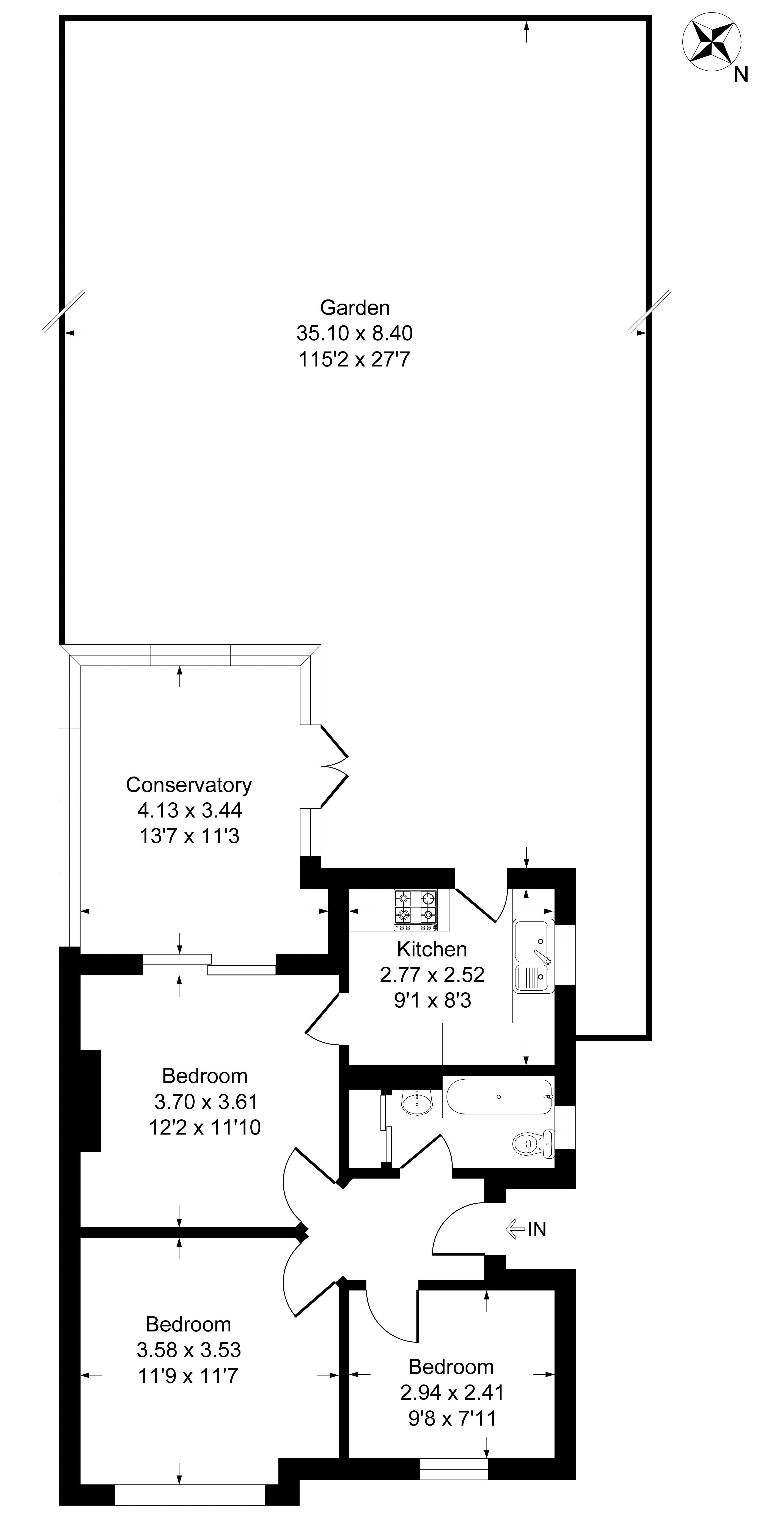 22, Sandhurst Road, Kent floorplan