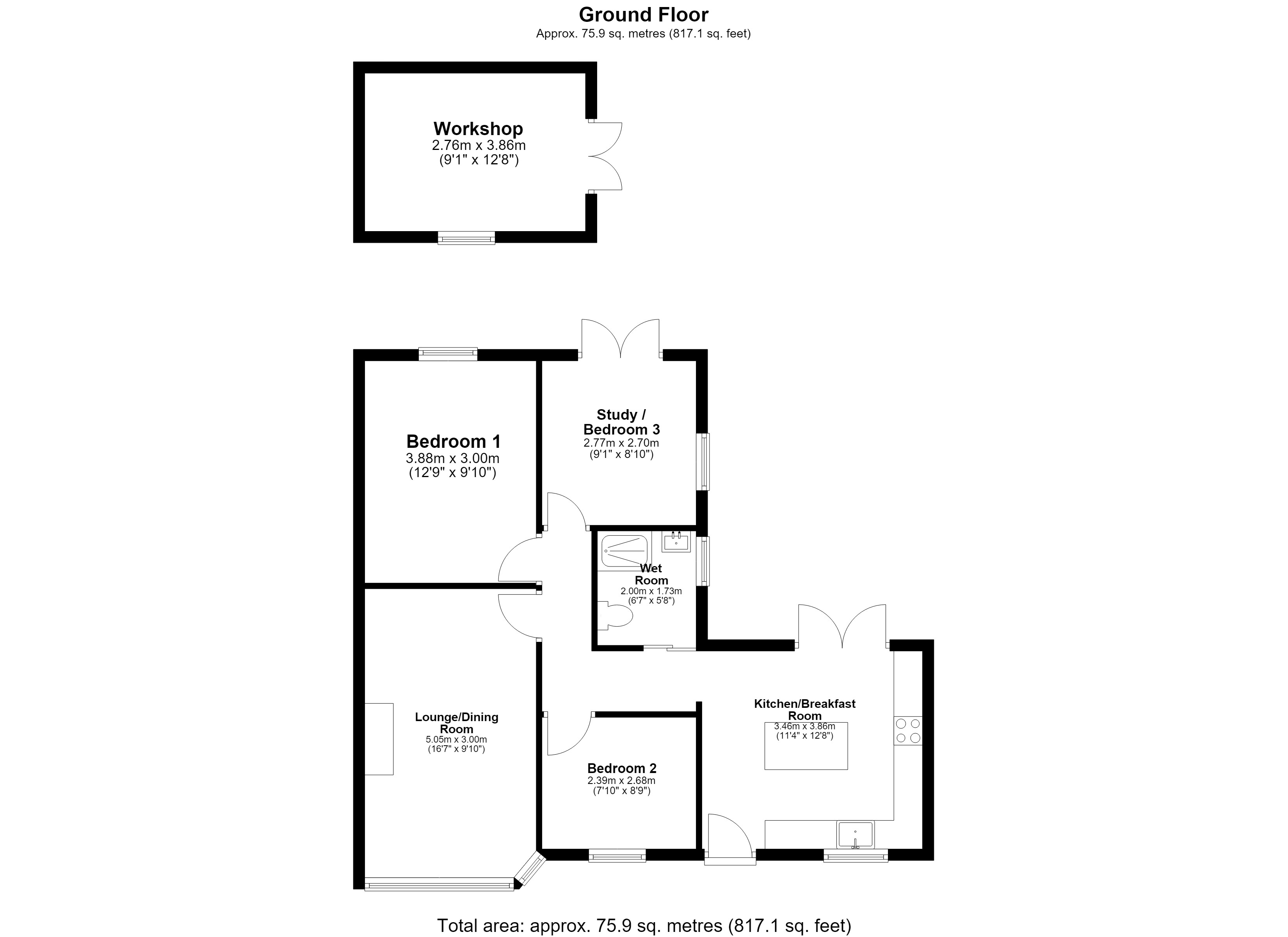2, Folly Drive, Swindon floorplan