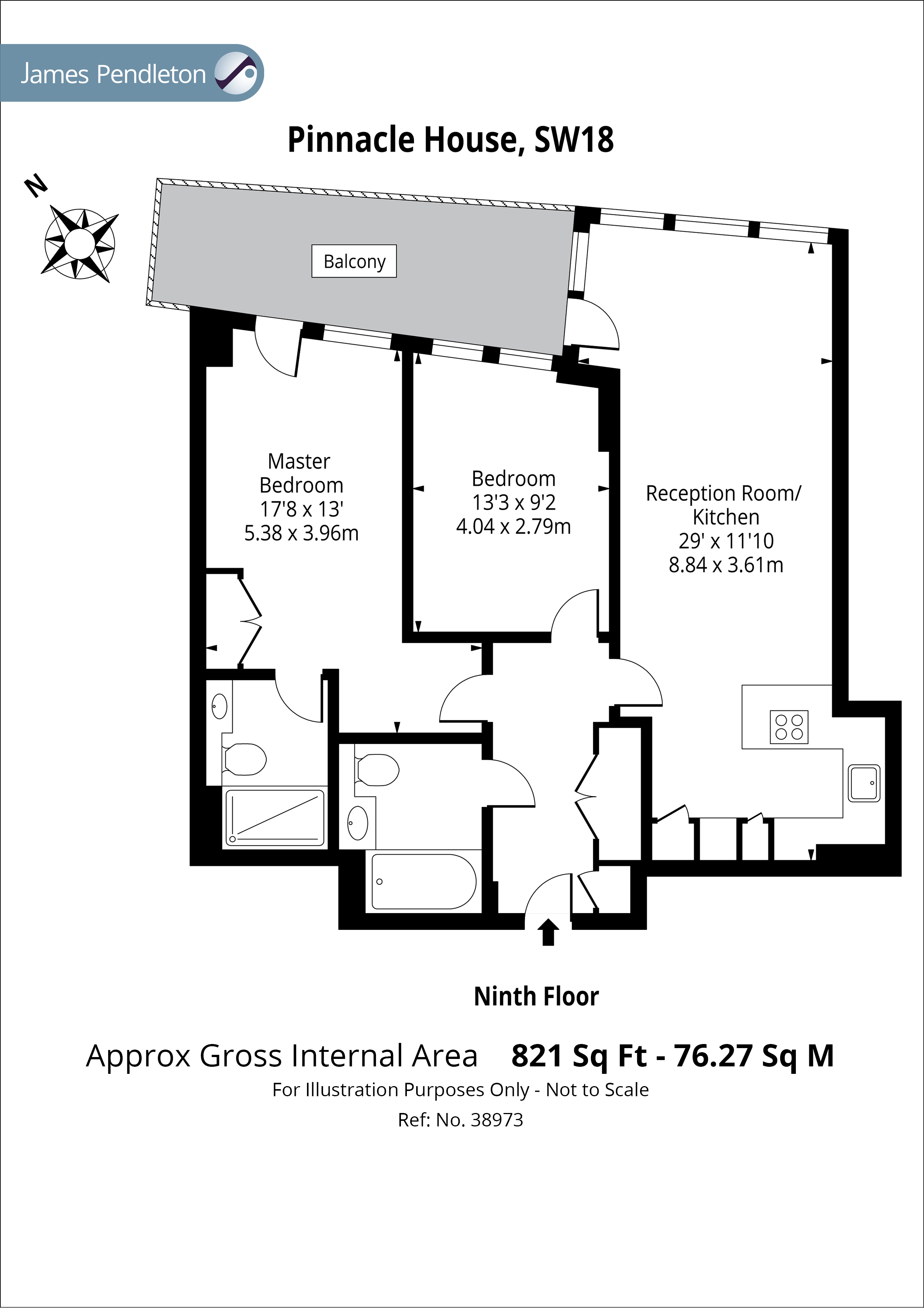 2 Bedrooms Flat for sale in Pinnacle House, Juniper Drive, Battersea Reach, London SW18