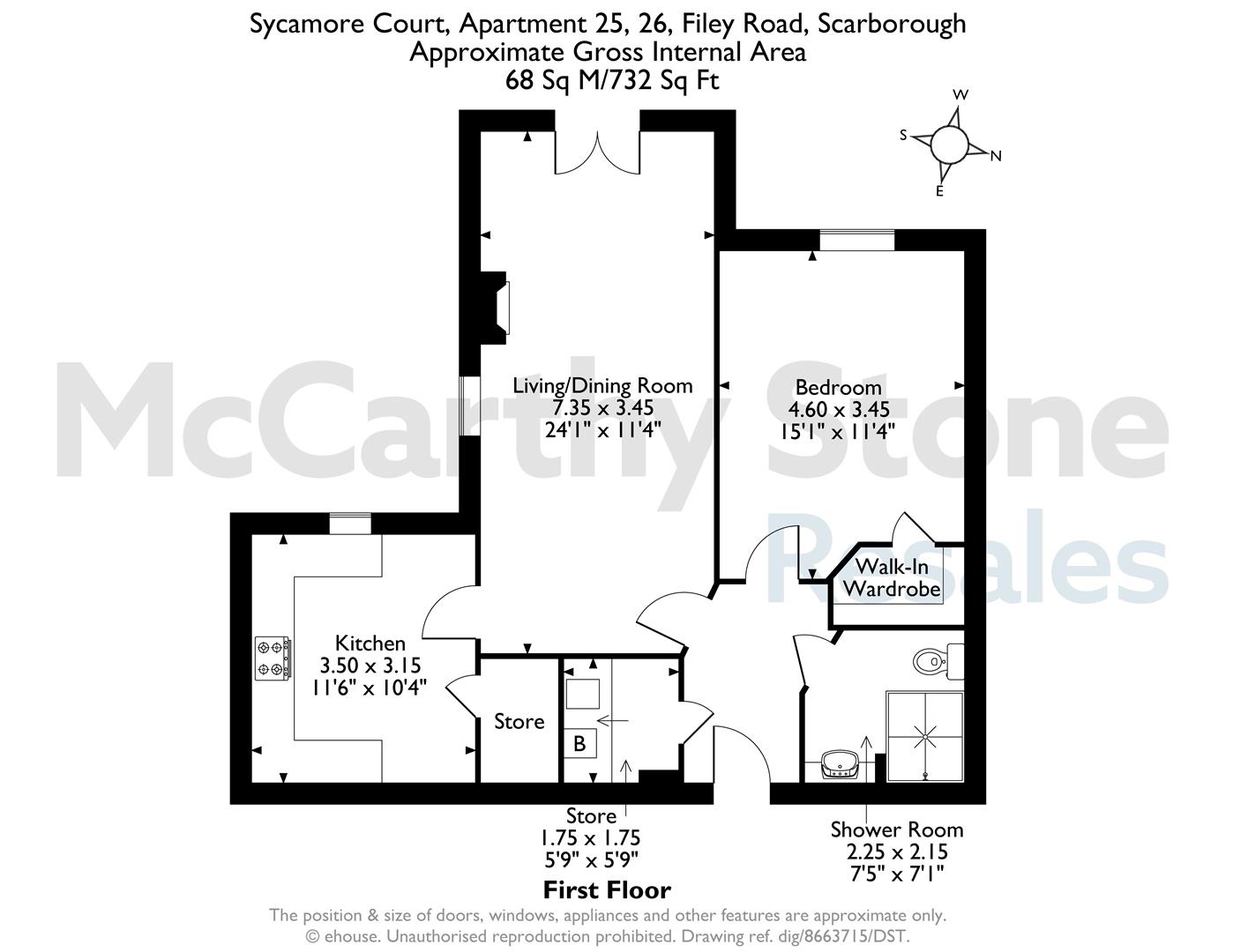 25 Sycamore Court, Filey Road, Scarborough floorplan