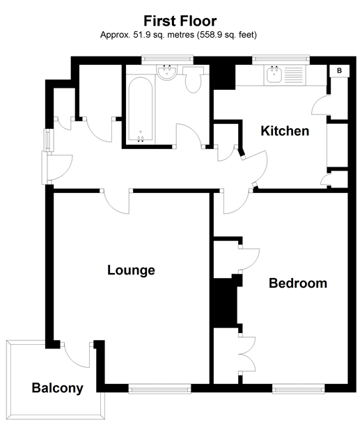 1 Bedrooms Flat for sale in Corporation Street, Rochester, Kent ME1
