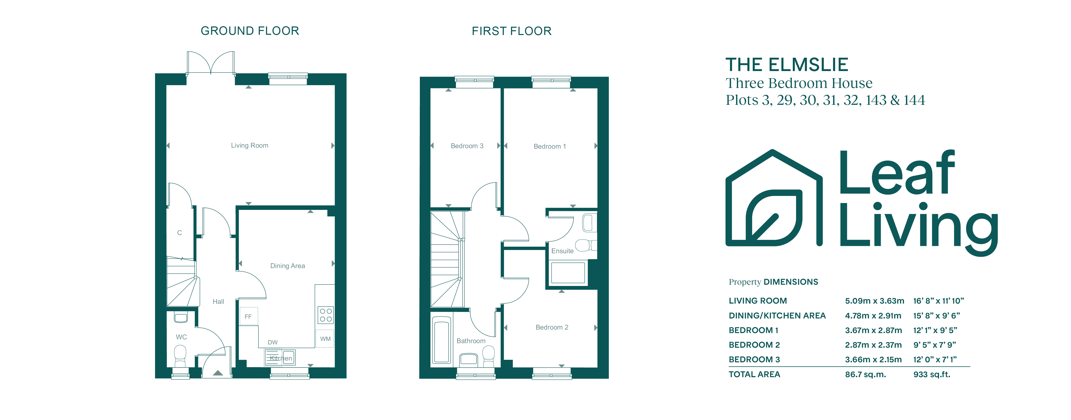 15 skylark street - elmslie RL flatfair, Leaf Living at Meadow View, Crowborough, TN6, crowborough floorplan