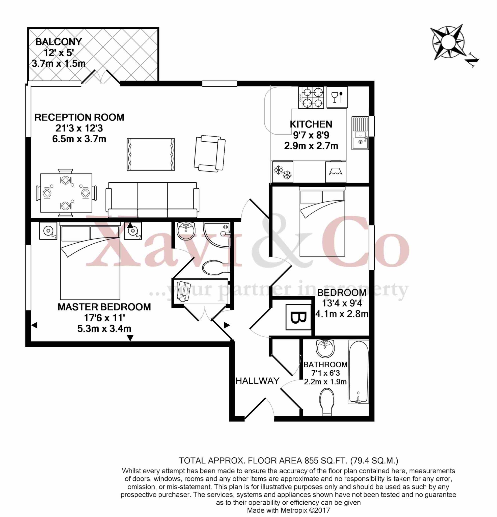 2 Bedrooms Flat to rent in Tallow Road, Brentford TW8