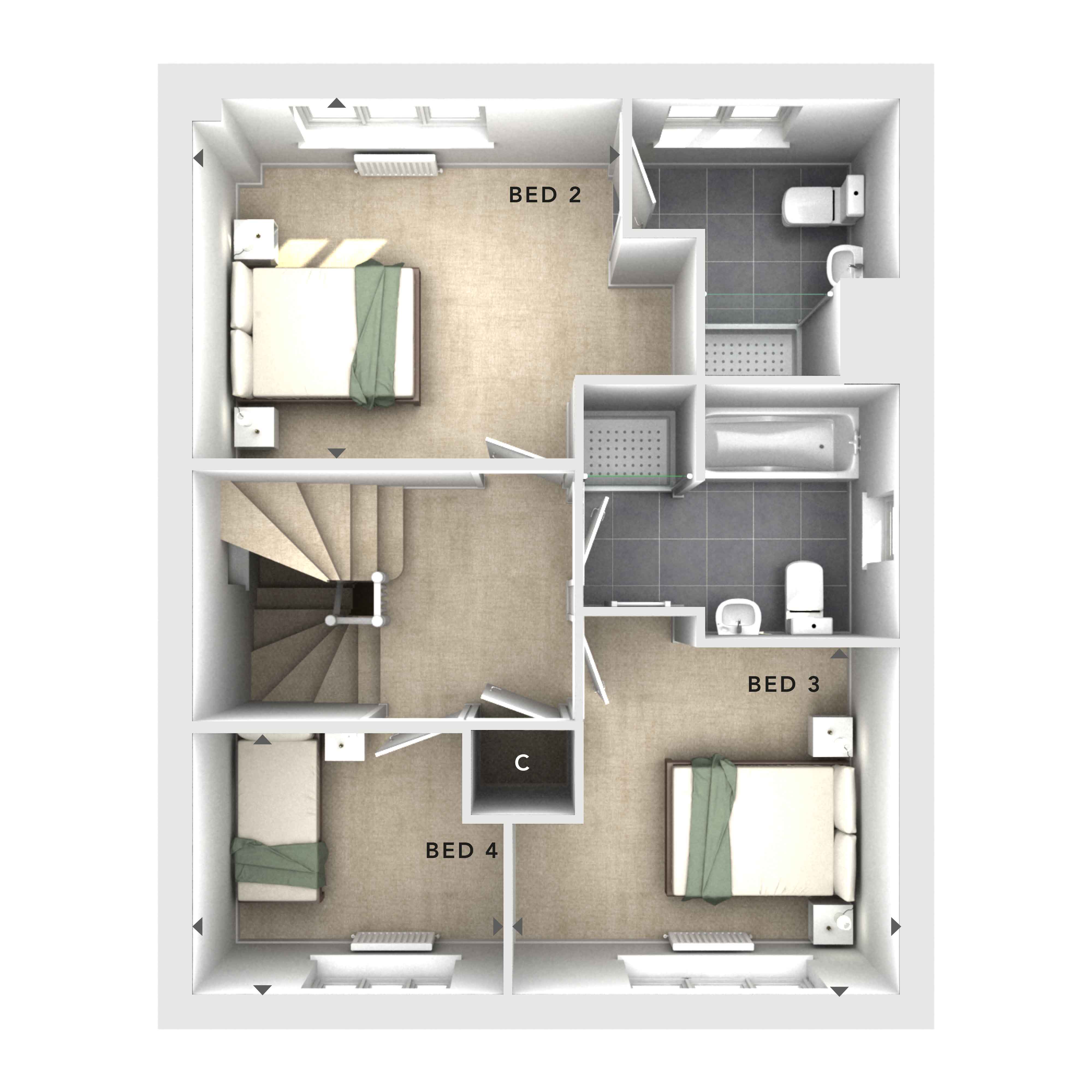 255, Oxfordshire, Clements Way, Shrivenham floorplan