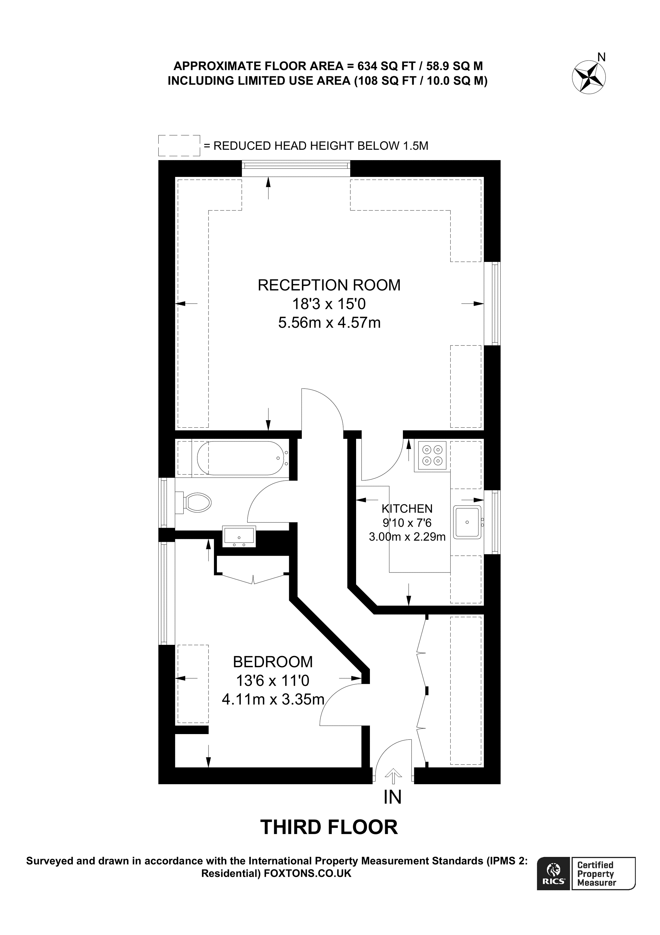 Warwick Road, New EN5, 1 bedroom flat for sale