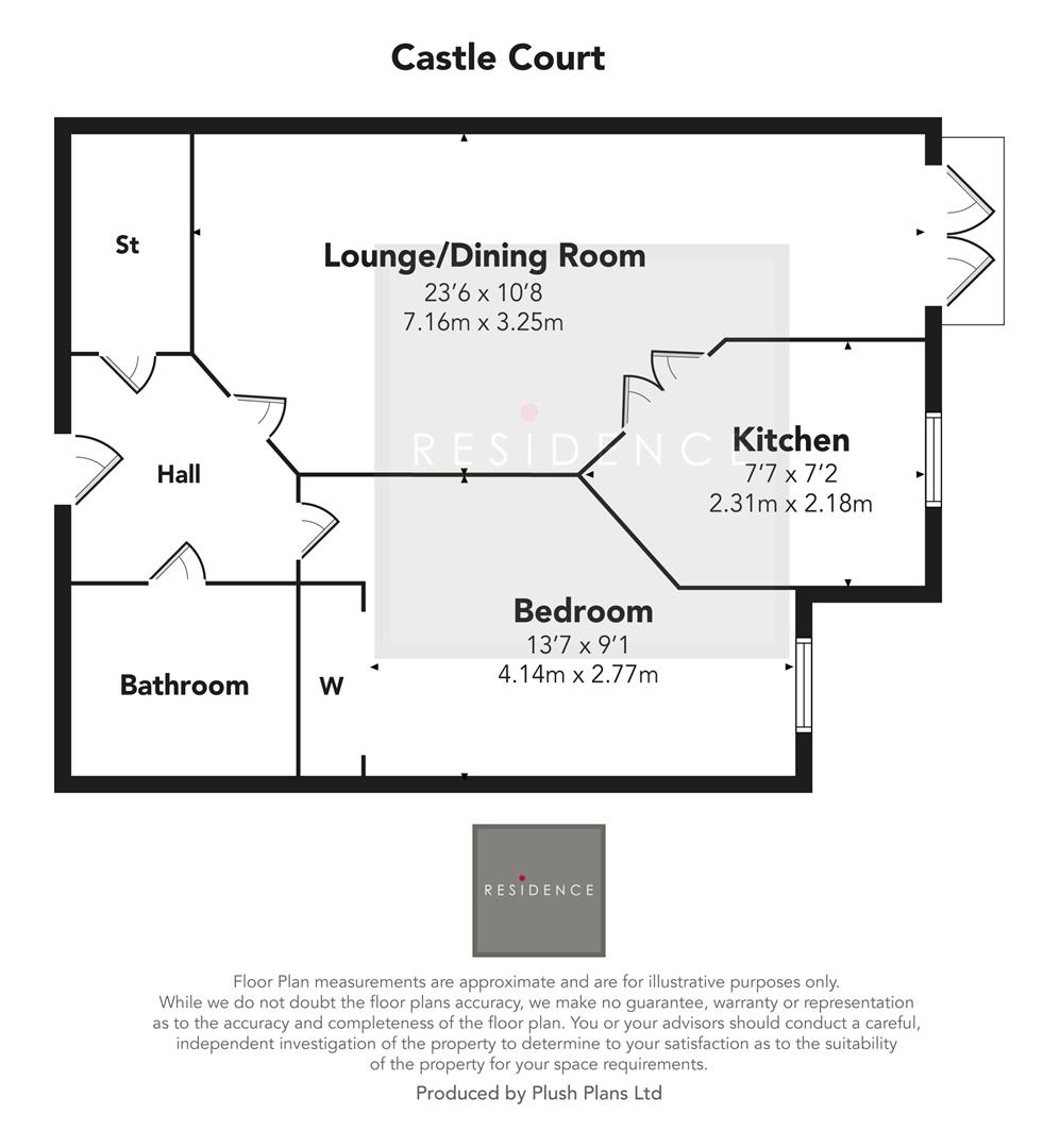 Flat 20, 21, Castle Court, South Lanarkshire floorplan