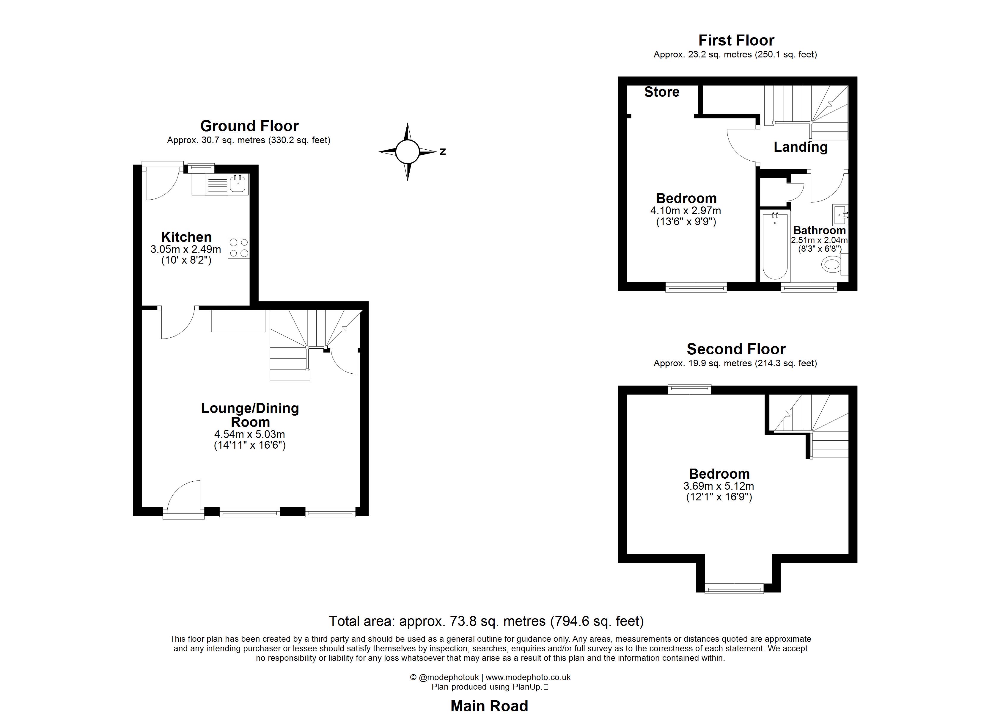 307, Main Road, CHELMSFORD floorplan