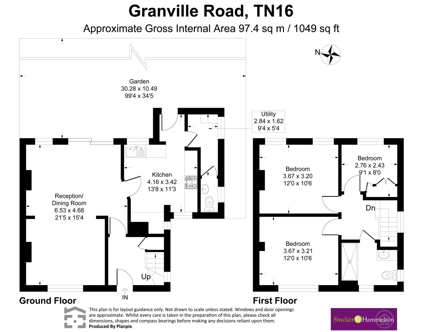 30, Granville Road, Westerham floorplan