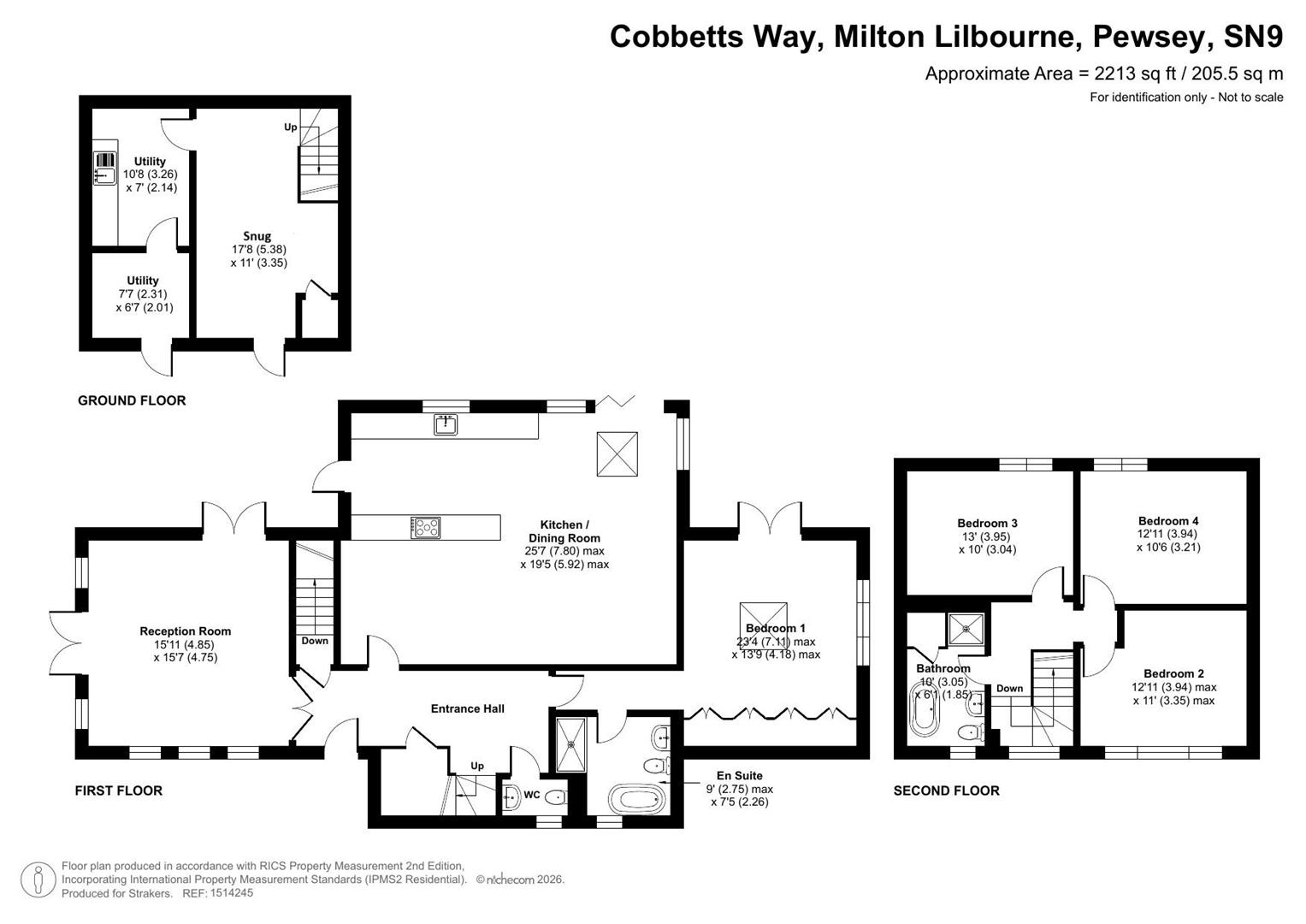 Cobbetts Way, Milton Lilbourne, Pewsey floorplan
