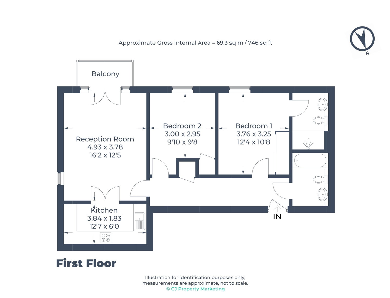 Gray Court, 73,12a, Marsh Road, Pinner floorplan