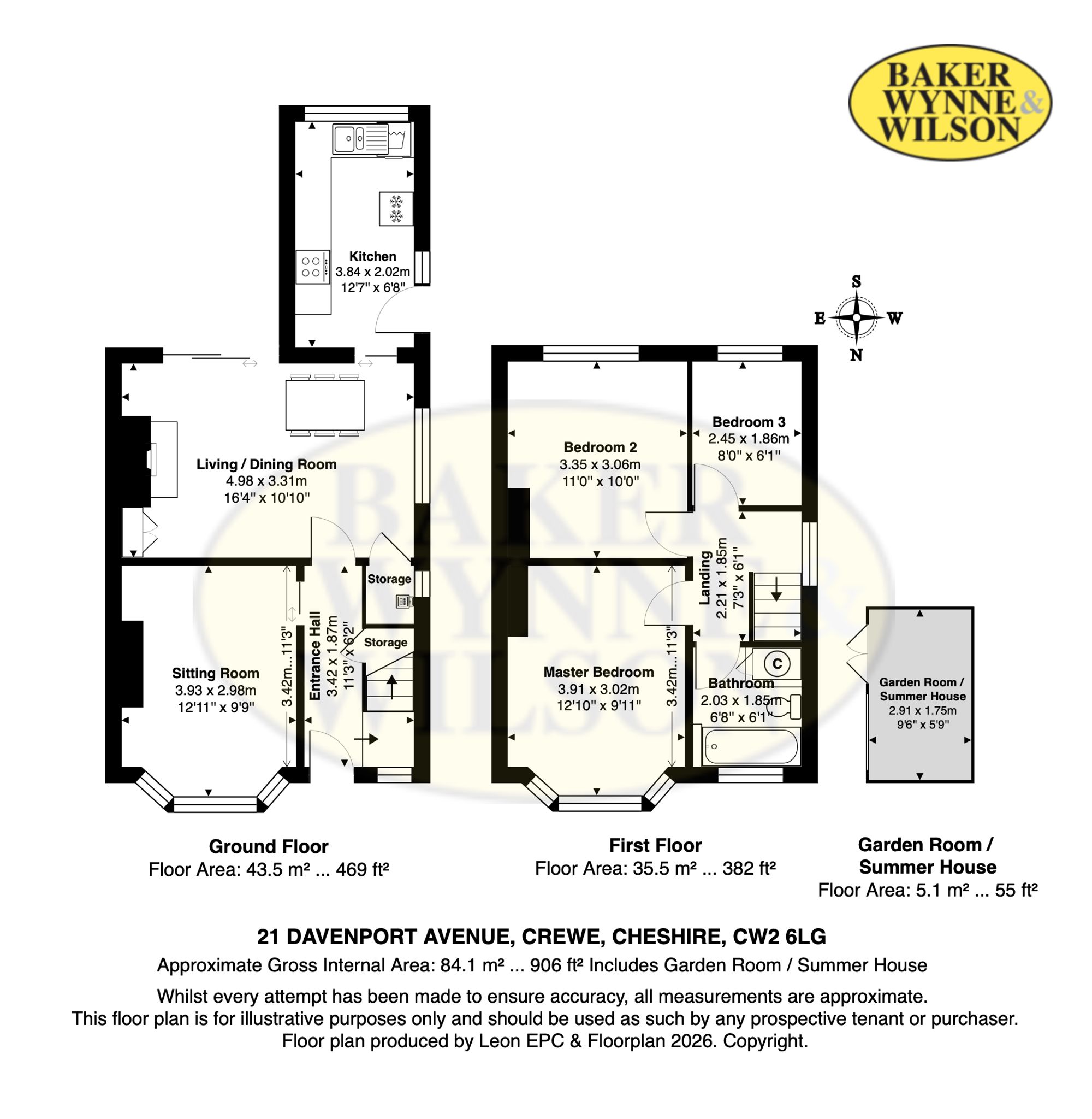 21 Davenport Avenue, Crewe floorplan