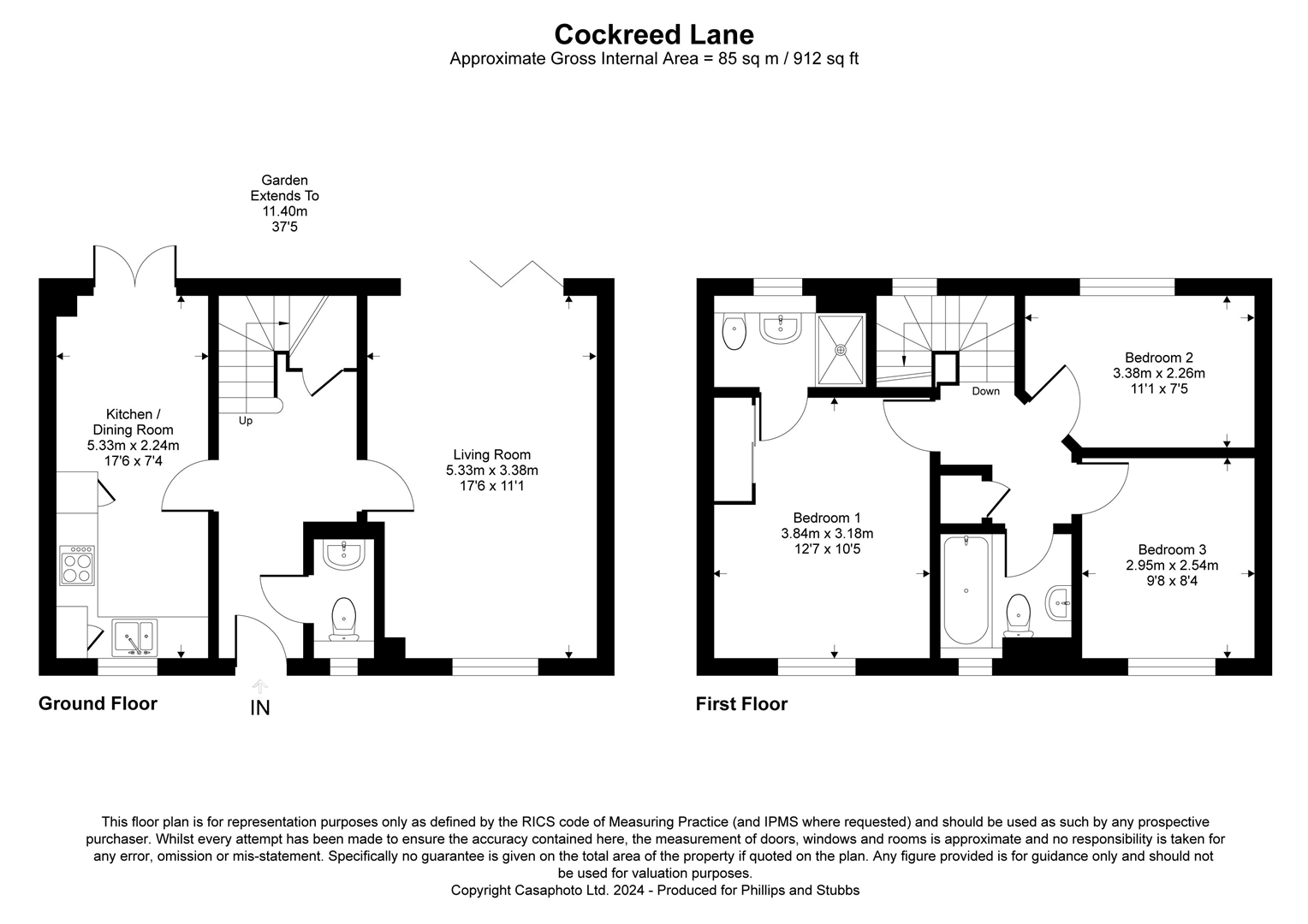 51, Cockreed Lane, New Romney floorplan