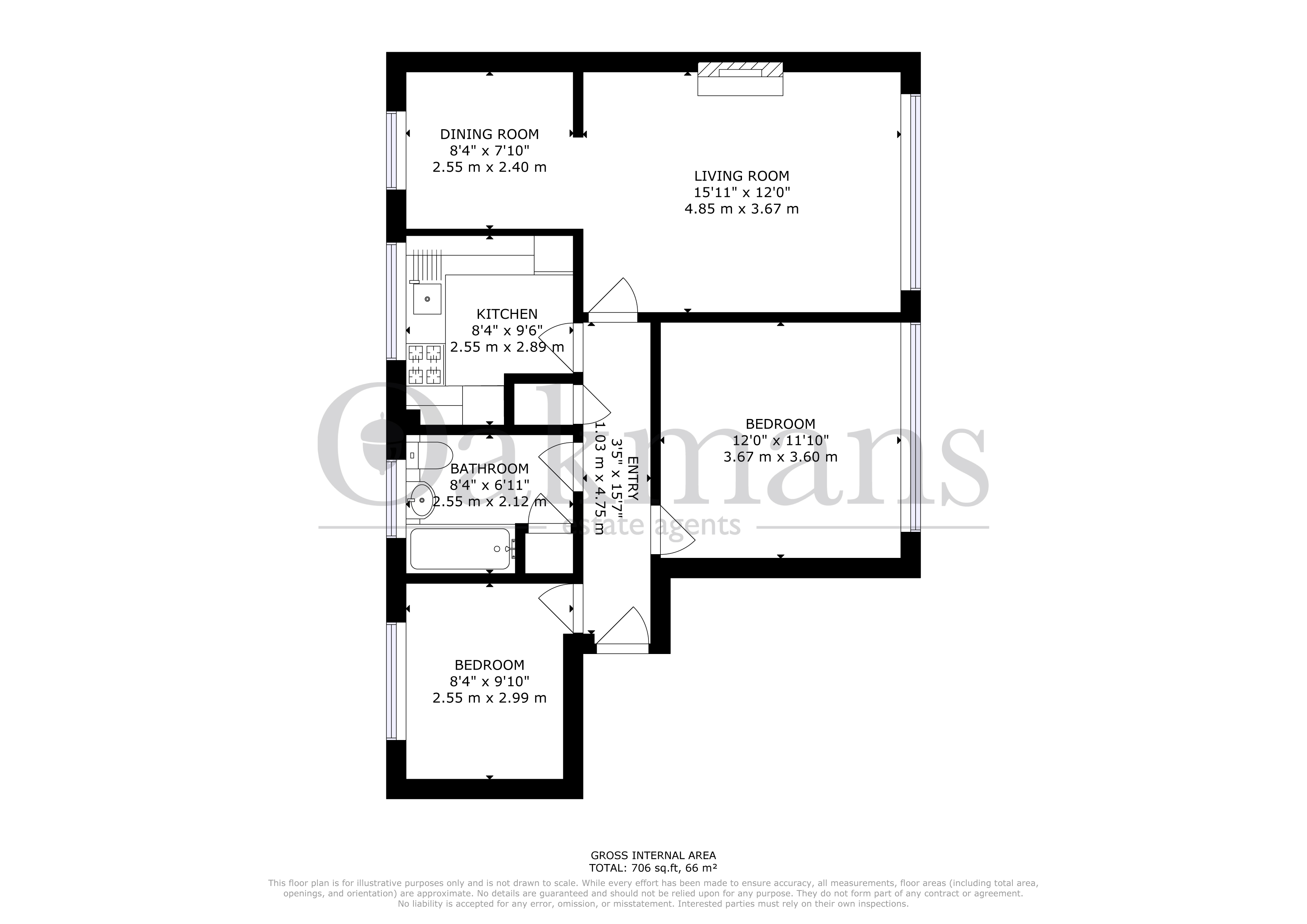 FLAT 20, BIRMINGHAM floorplan