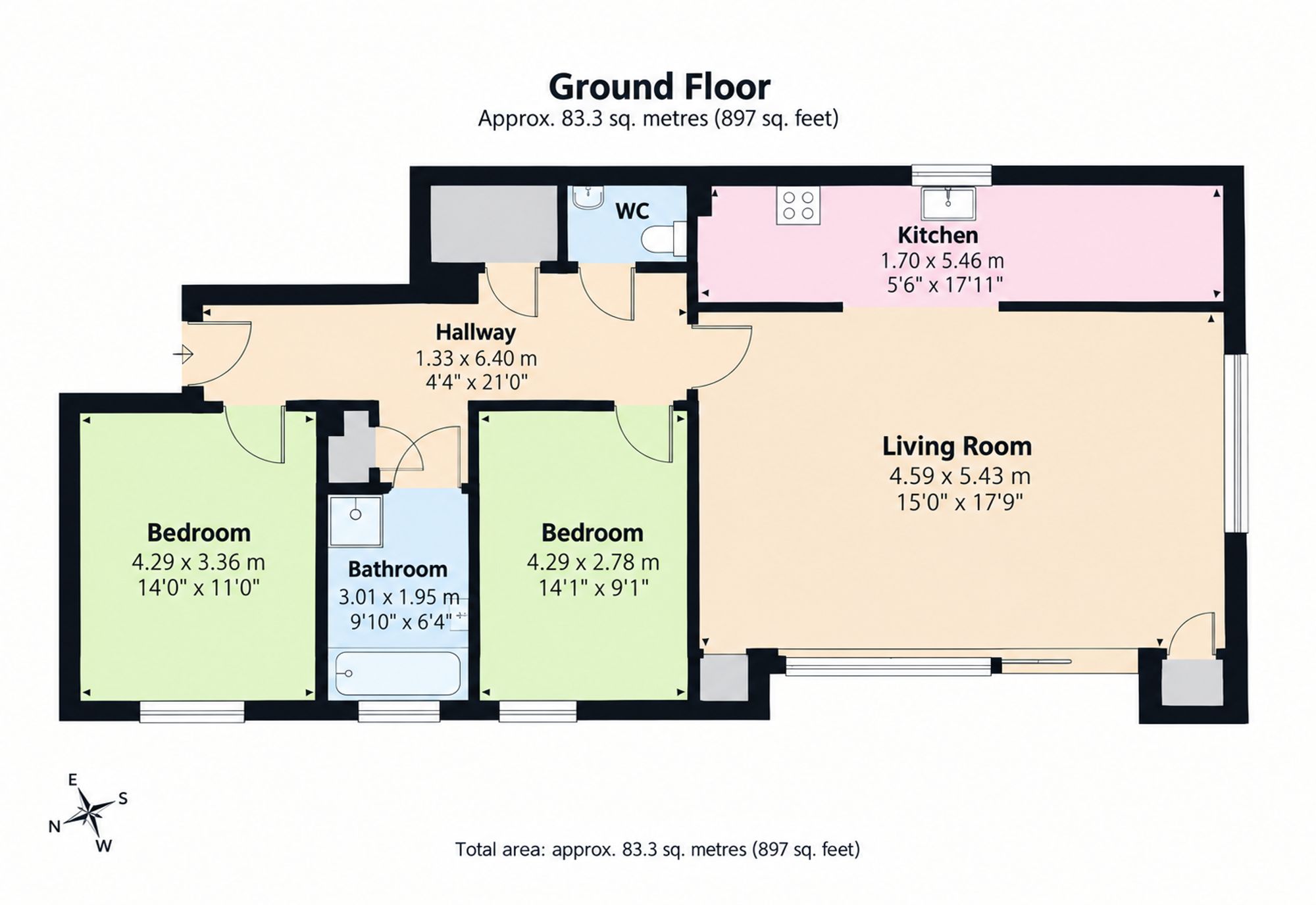 Flat 10, Sonny Rae Mews Thurlow Road, Torquay floorplan