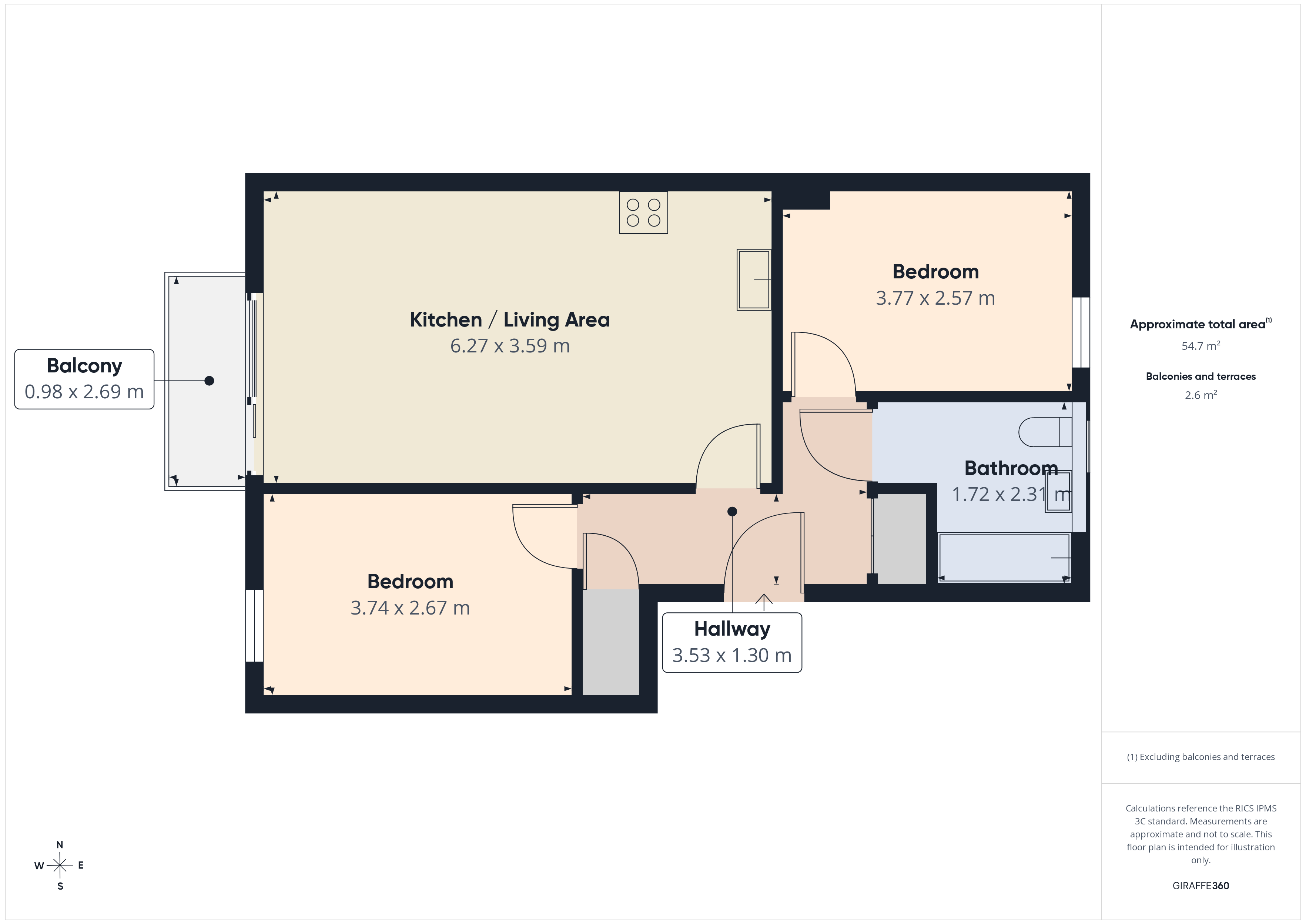 17, Coronation Court, Bristol floorplan
