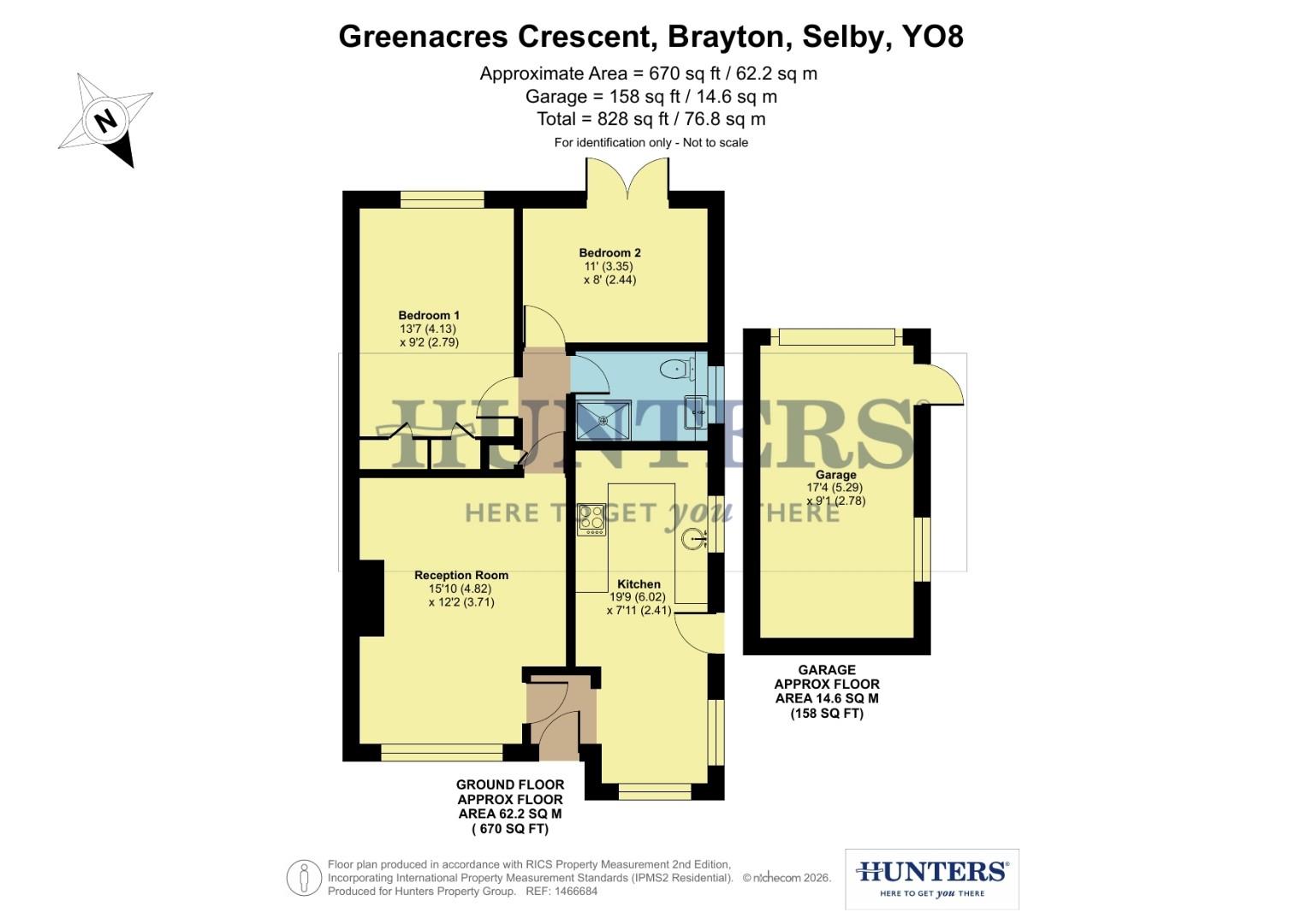 66, Greenacres Crescent, Selby floorplan