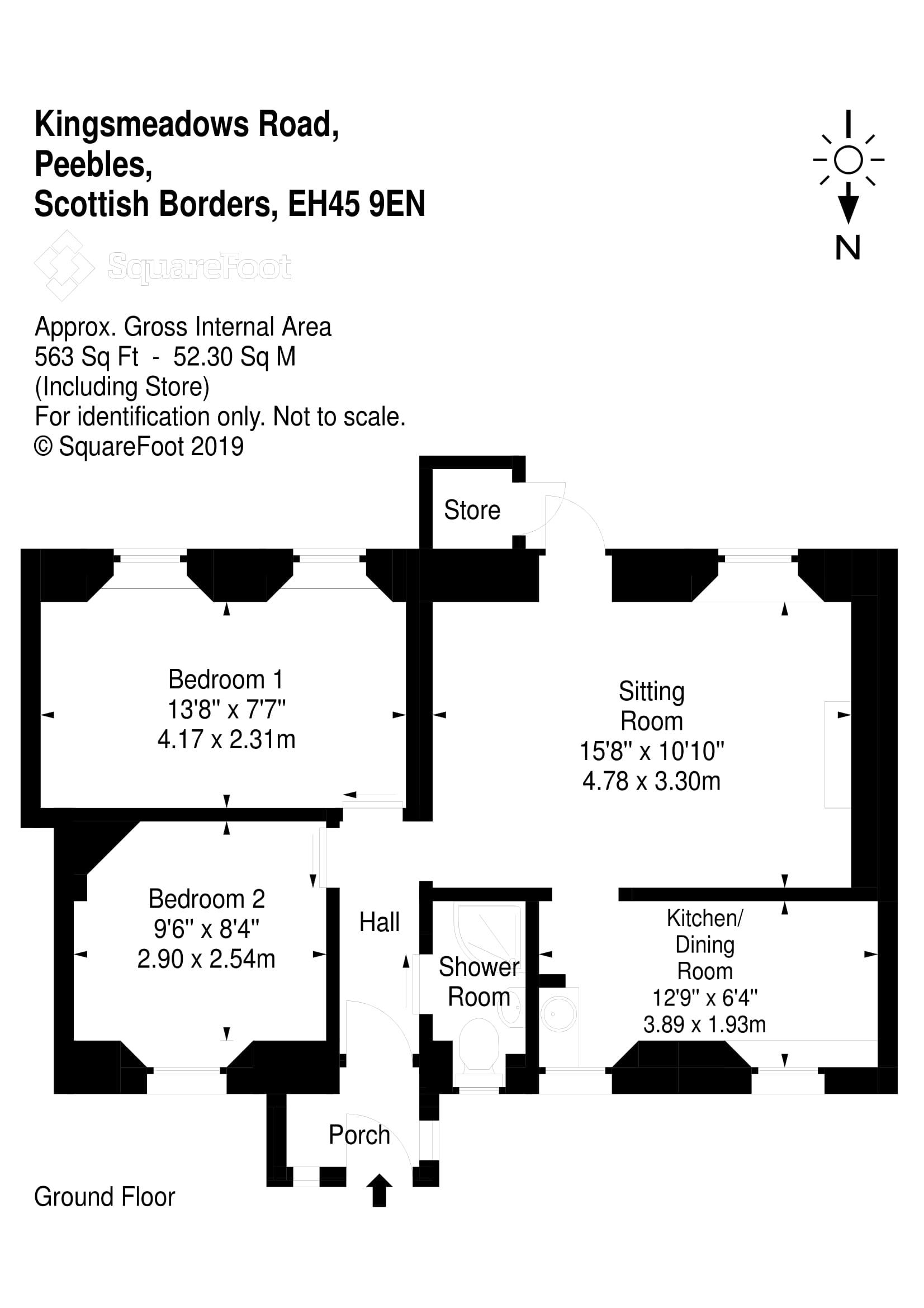 2 Bedrooms Flat for sale in 5 Kingsmeadows Road, Peebles EH45