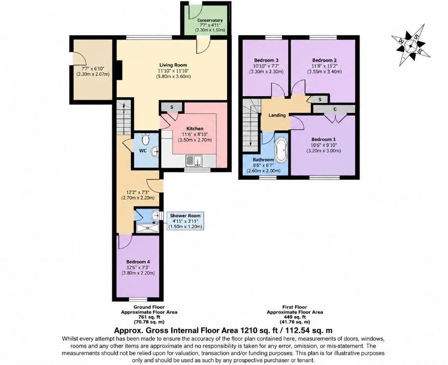 Inkpen Walk, Havant floorplan