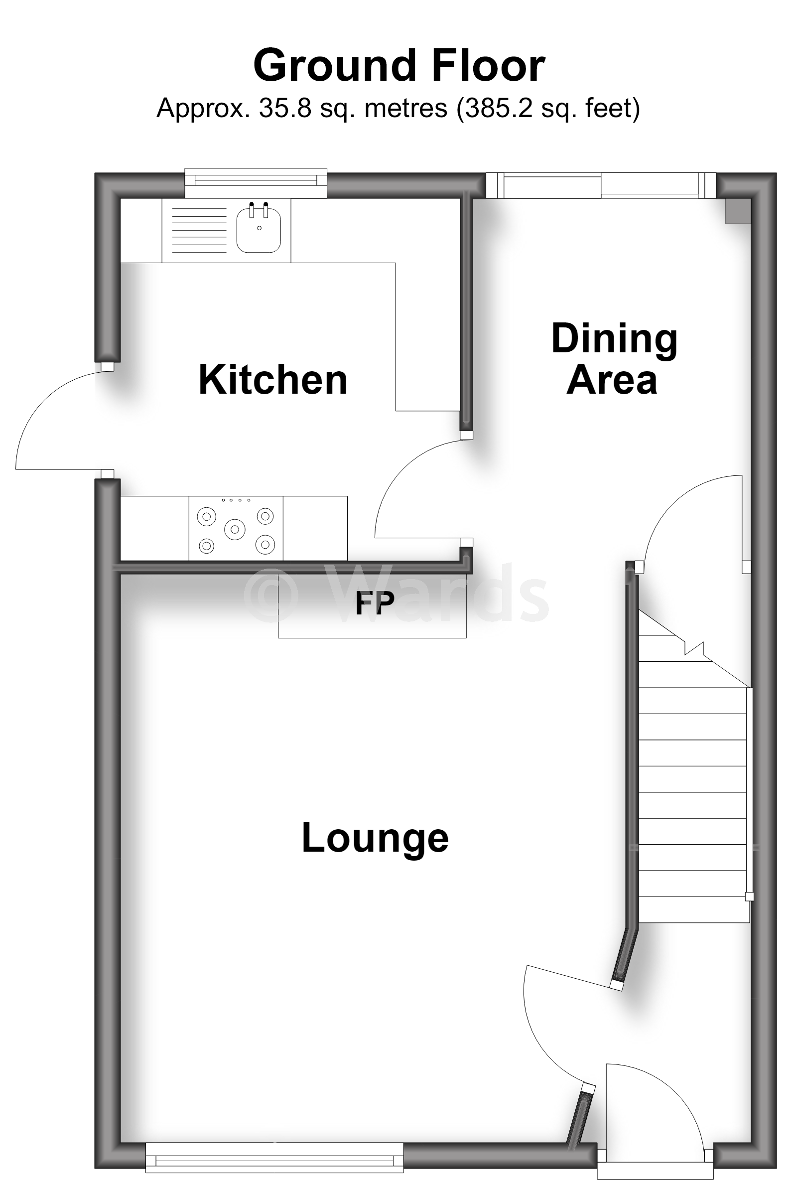 3, Northdown, Ashford floorplan