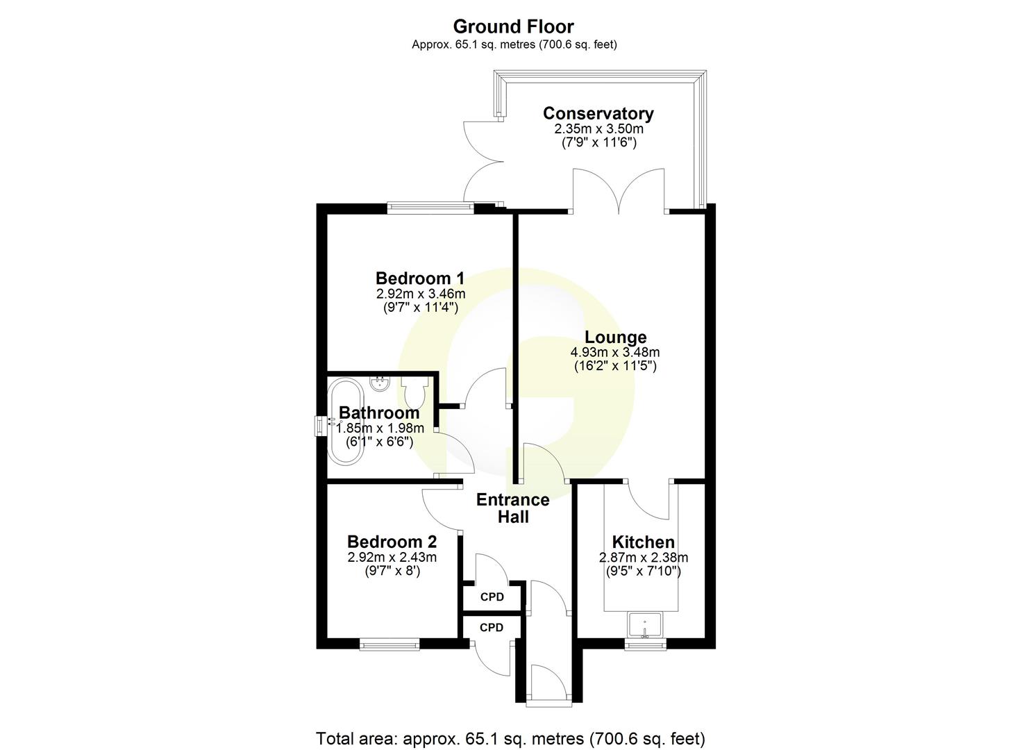 15, Walton Park, North Shields floorplan