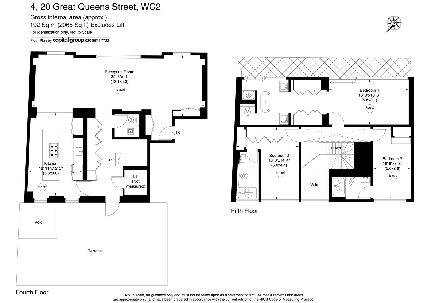 3 Bedrooms Flat to rent in Great Queen Street, Covent Garden WC2B