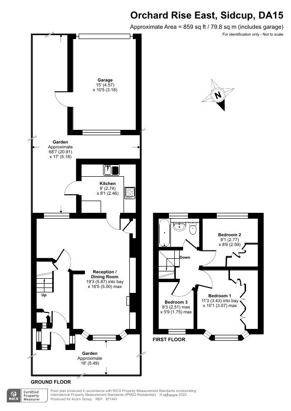 Orchard Rise East, Sidcup DA15, 3 bedroom terraced house for sale