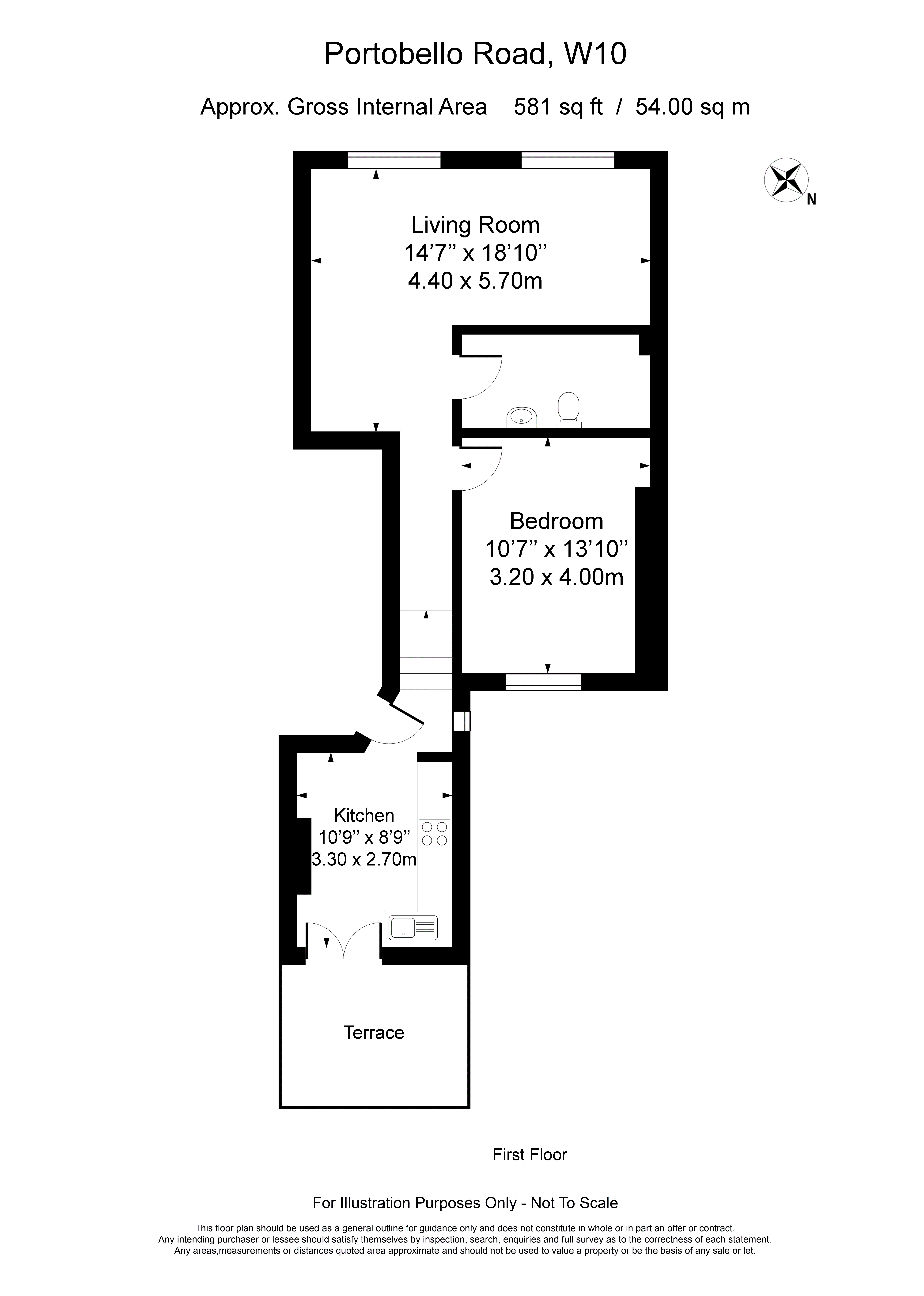 Portobello Road, London W10, 1 bedroom flat to rent 56551302