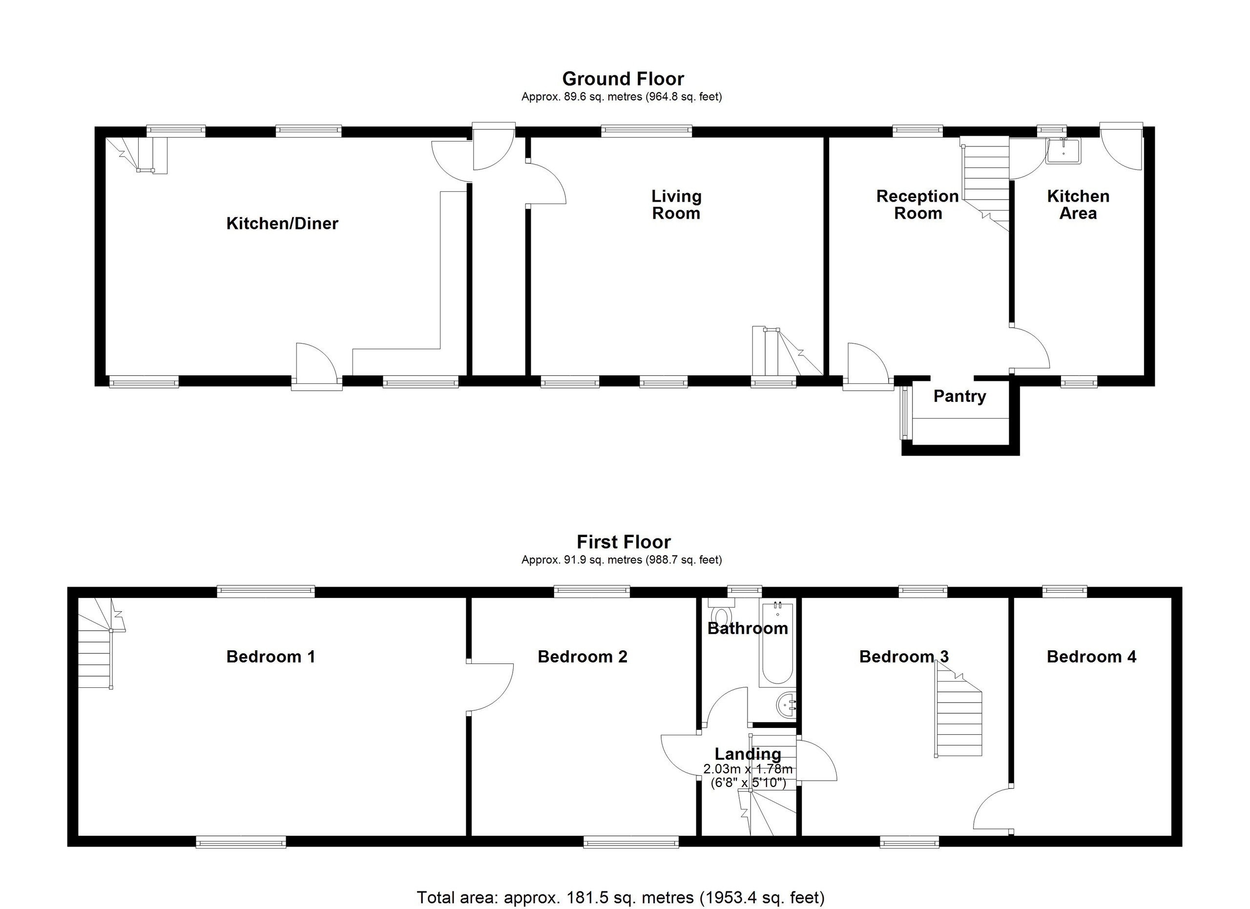 Gelli-Deg, Merthyr Tydfil floorplan