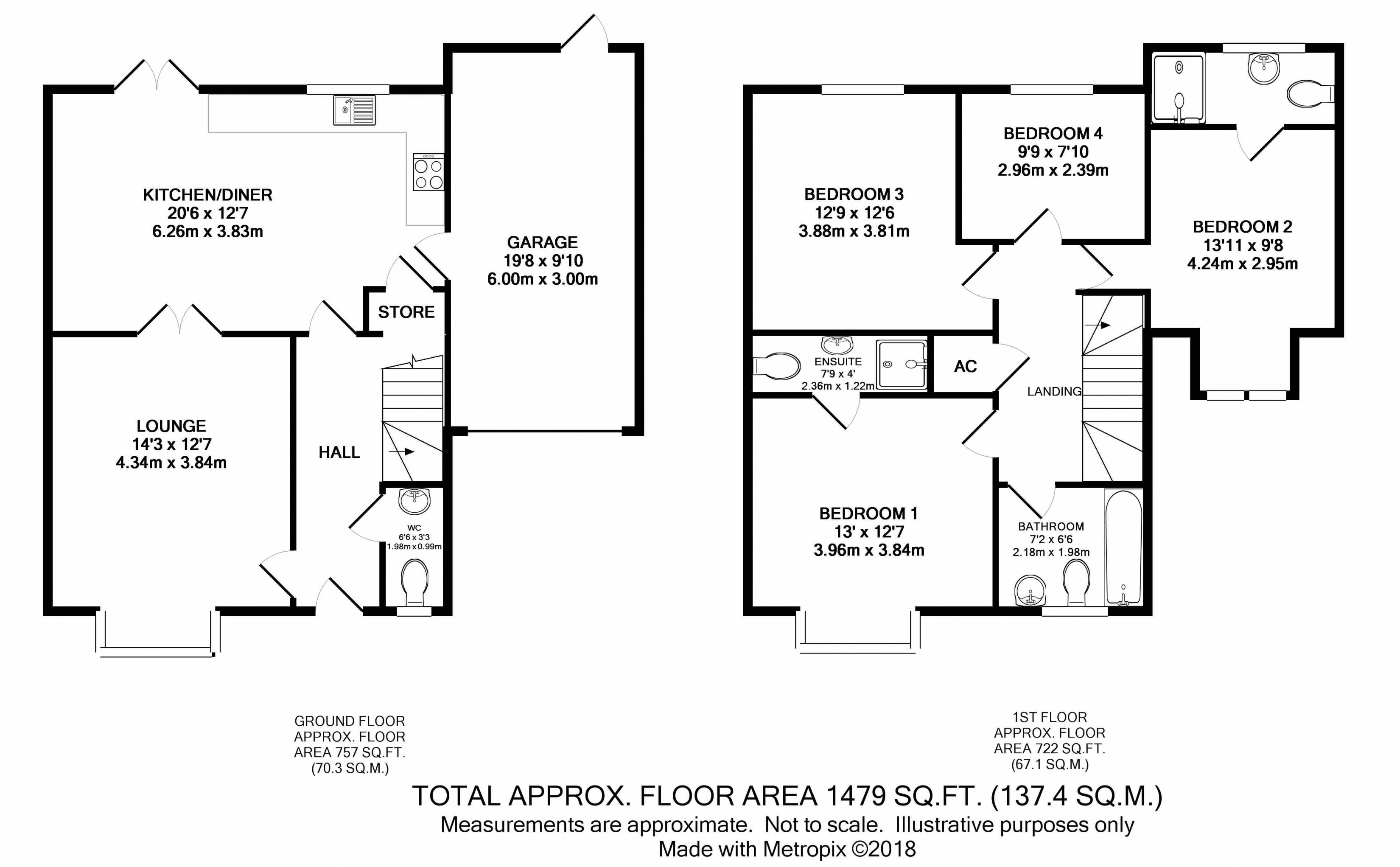 4 Bedrooms Detached house for sale in Lowbury Gardens, Compton, Newbury RG20