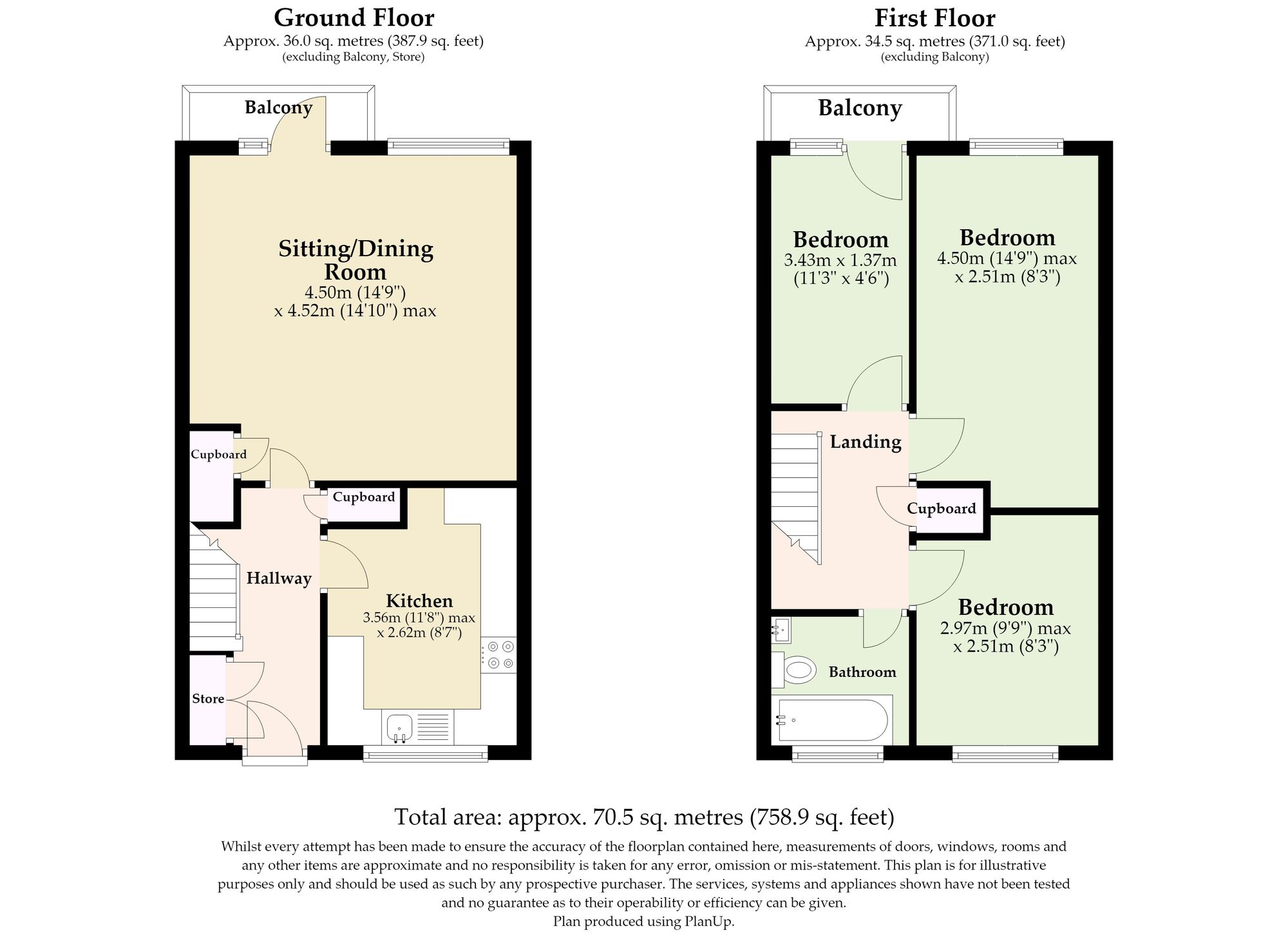 79 Heathgate, Norwich floorplan
