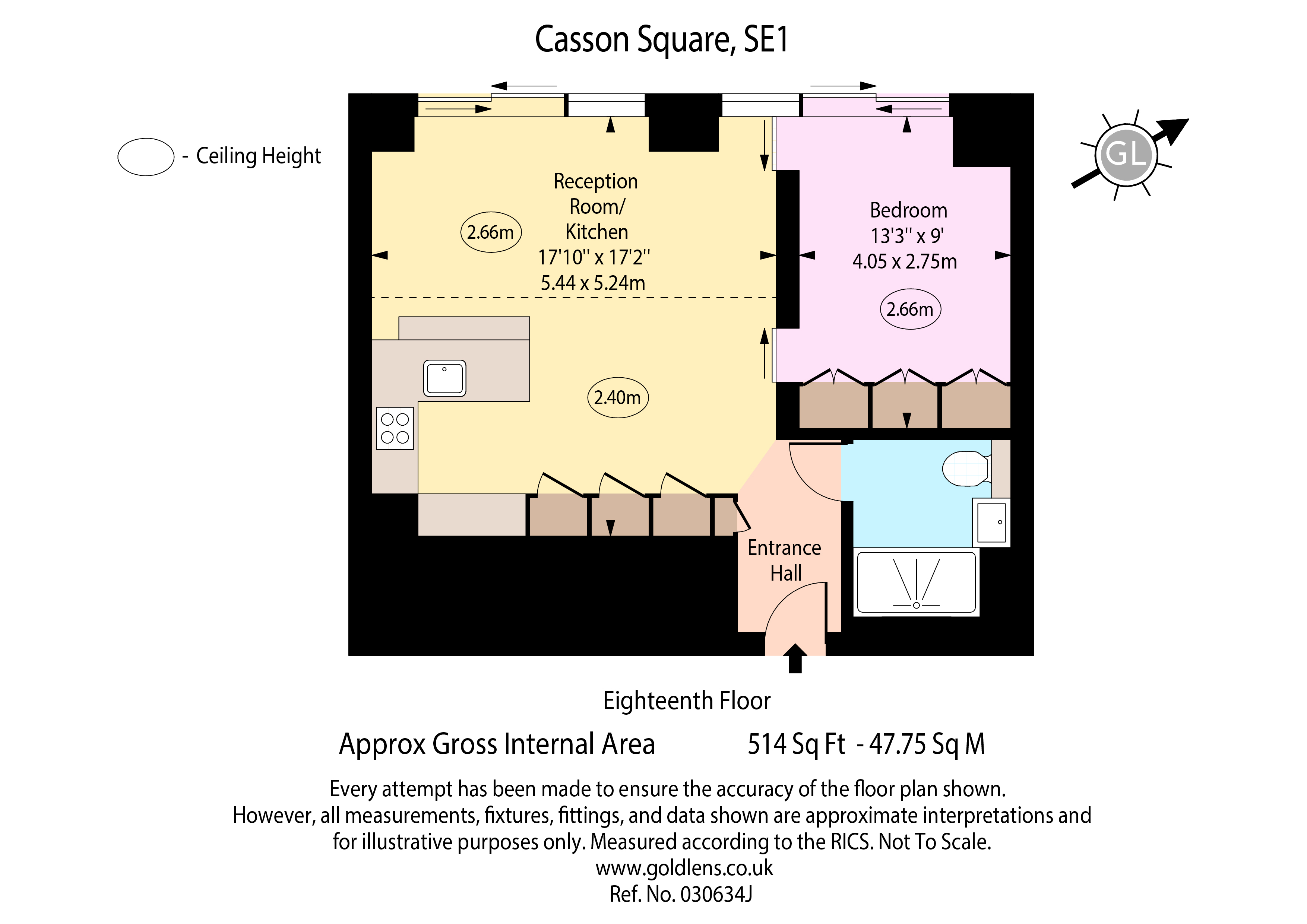 1, Casson Square, London floorplan