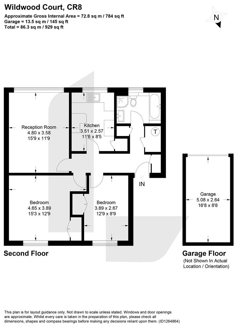 Flat 6 Wildwood Court, Hawkhirst Road, Kenley floorplan