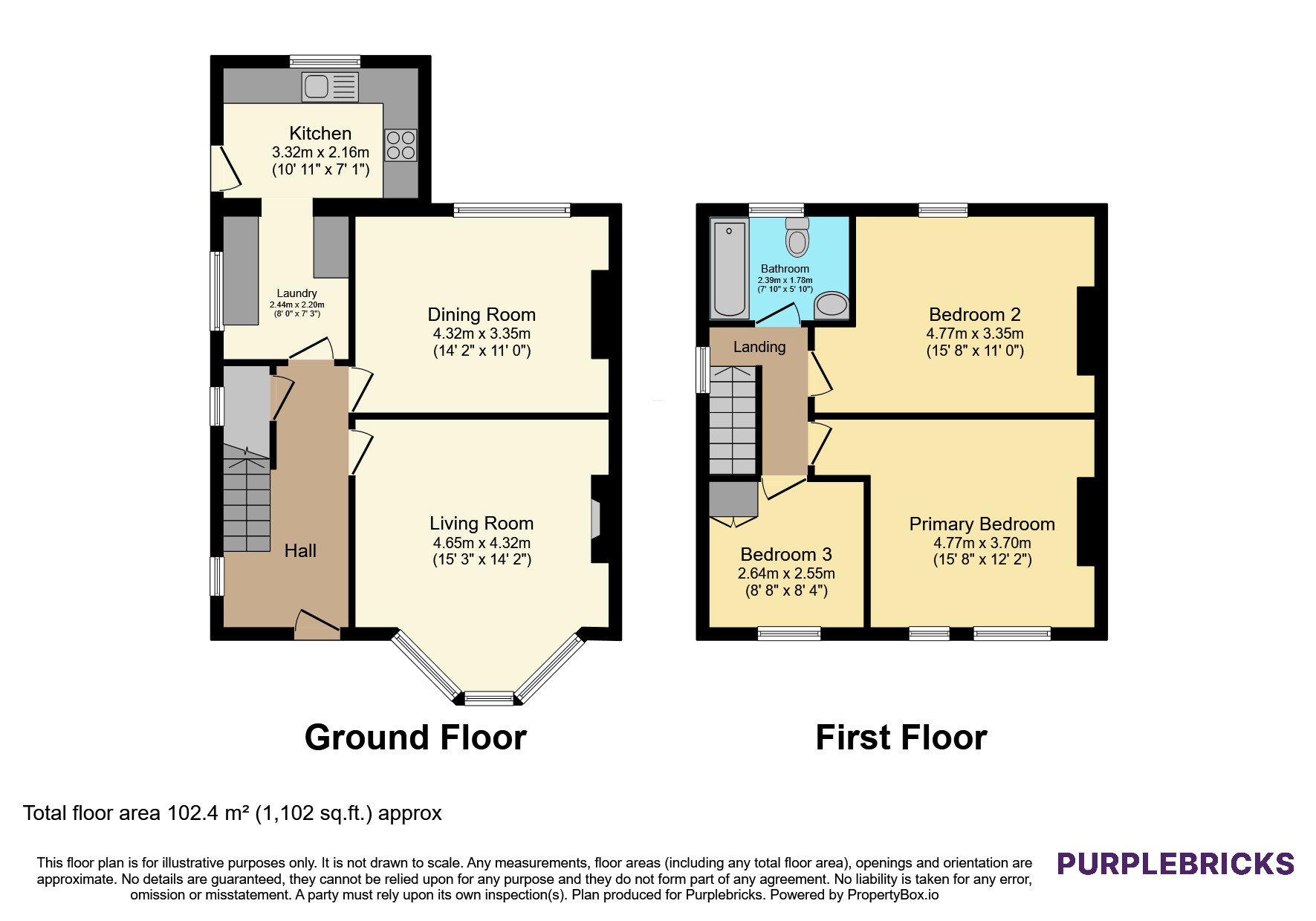 6, Rosendale Crescent, Bacup floorplan