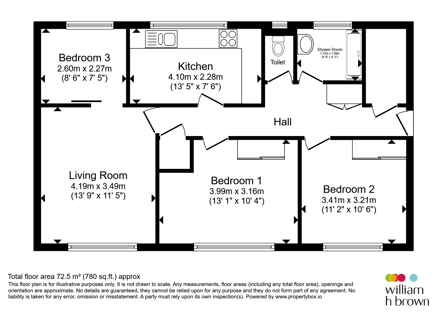 22, Oakamoor Close, CHESTERFIELD floorplan