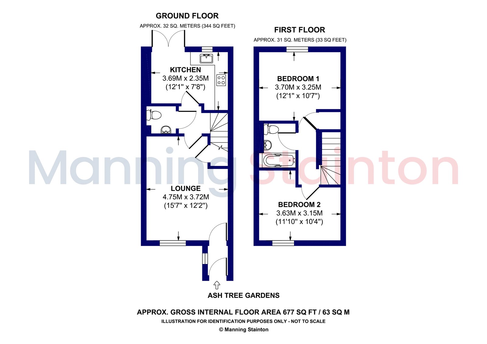 8, Ash Tree Gardens, West Yorkshire floorplan