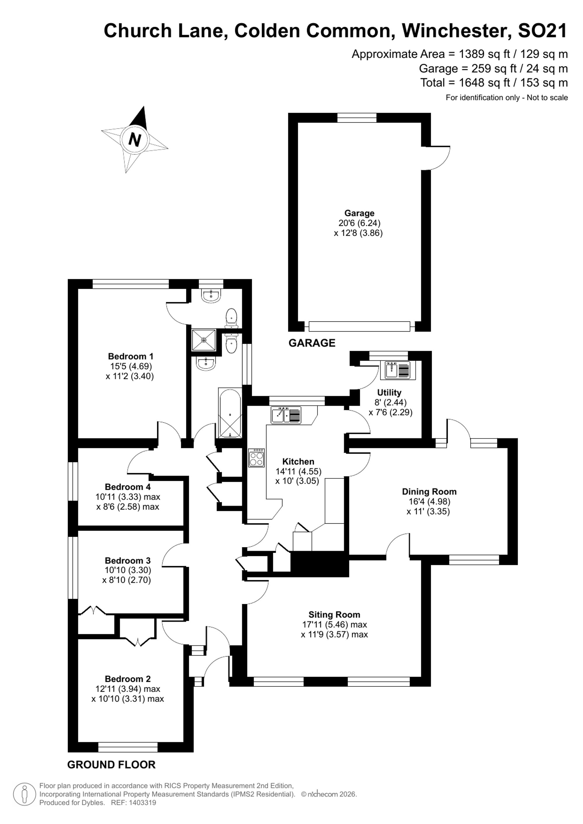 44 Church Lane, Winchester floorplan