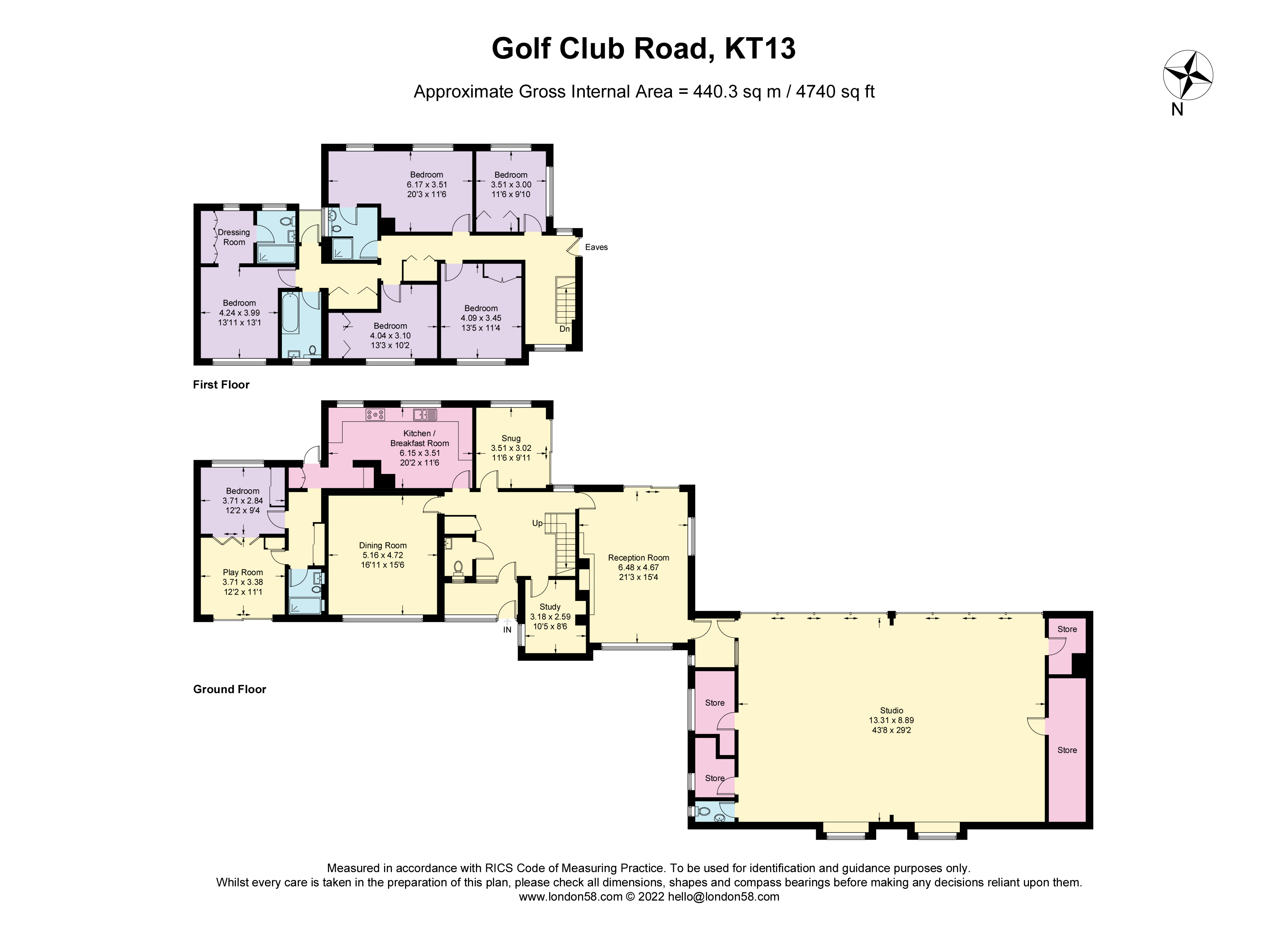 Golf Club Road, Weybridge floorplan