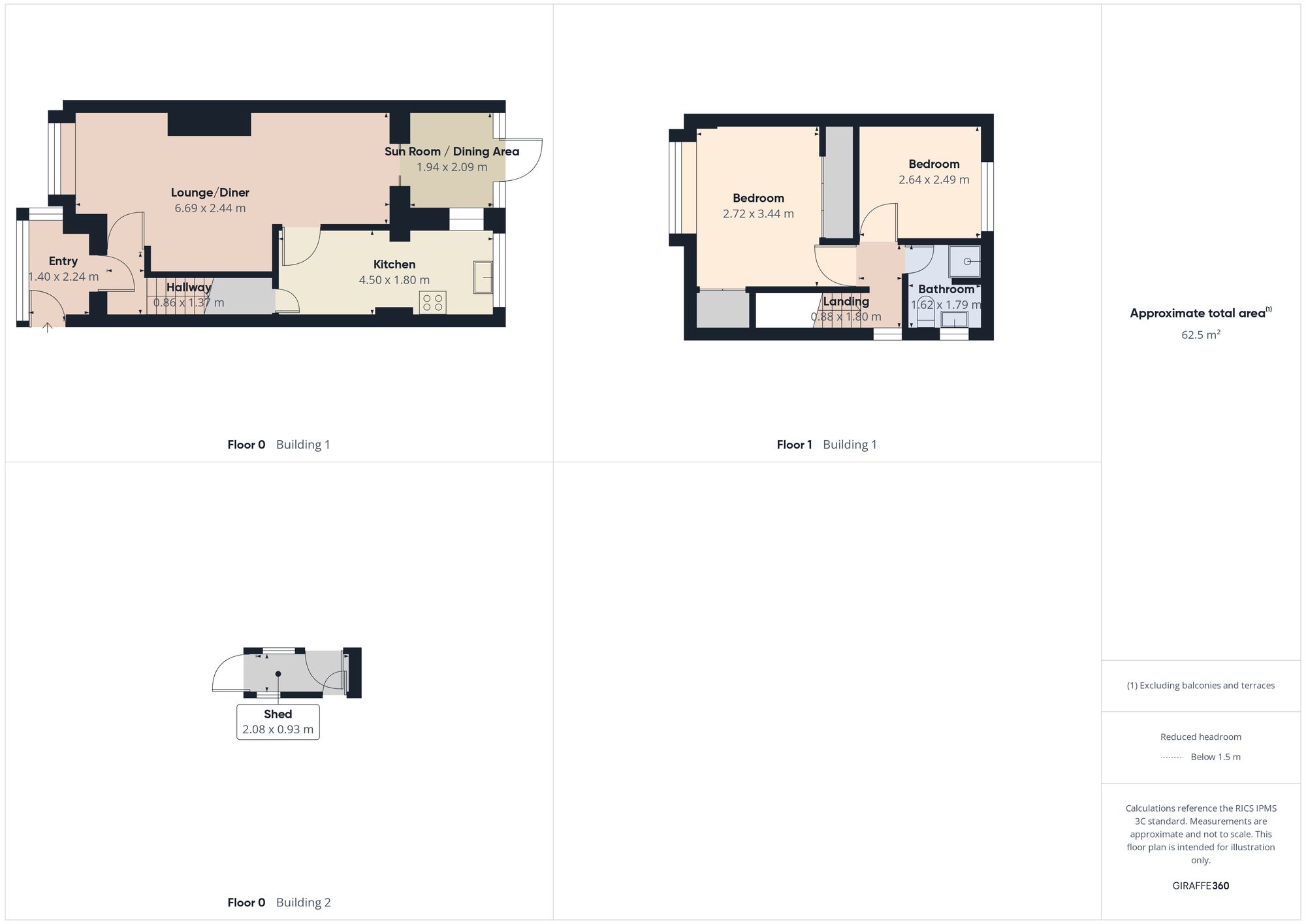 23 Rothbury Gardens, Gateshead floorplan