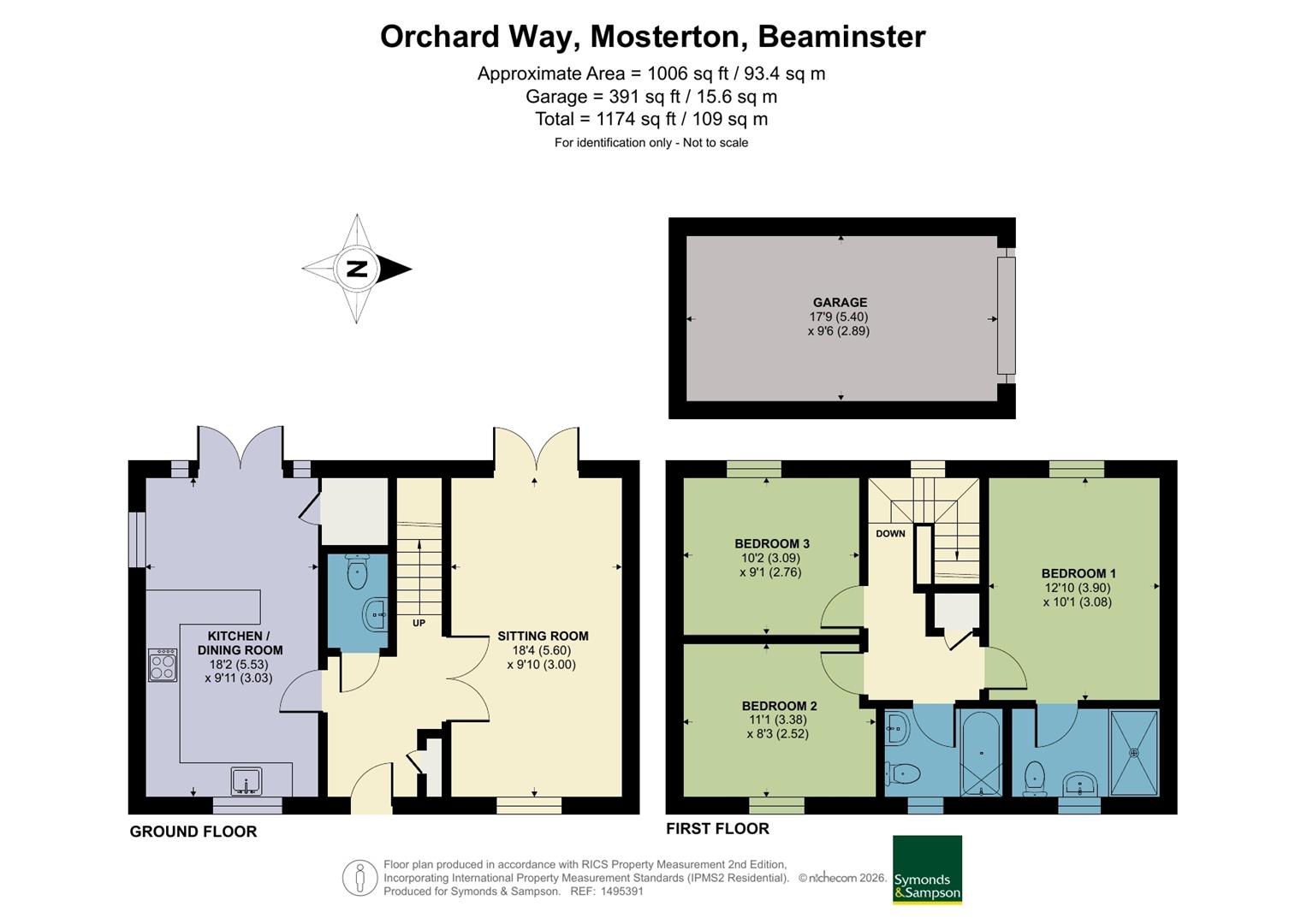 52, Orchard Way, Beaminster floorplan