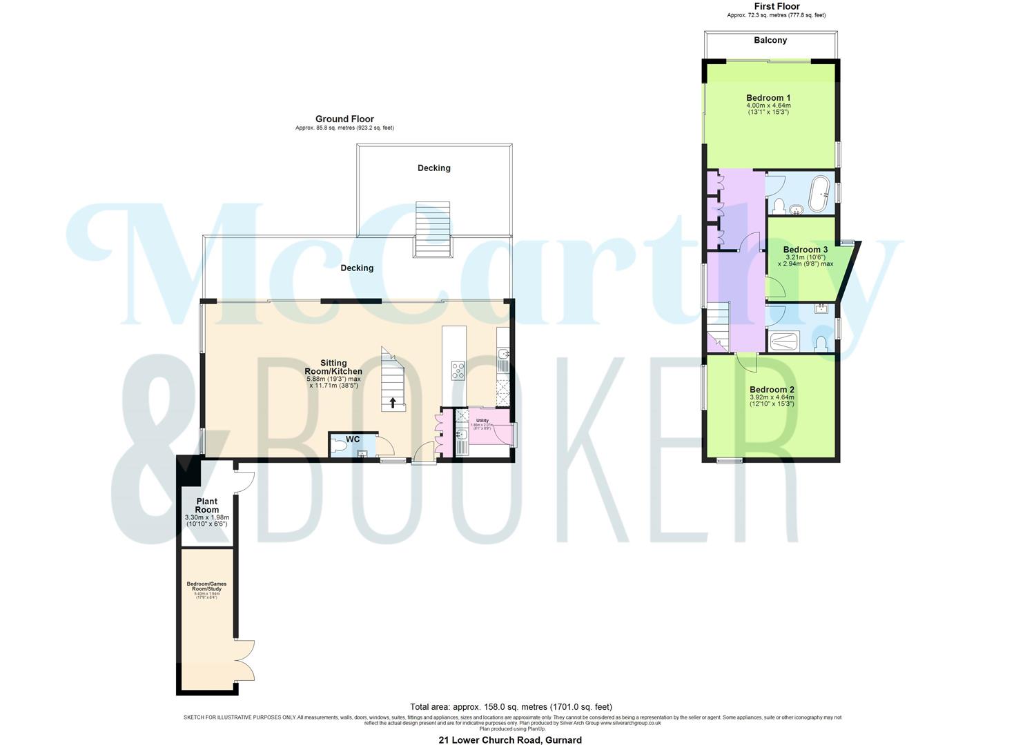 21, Lower Church Road, Gurnard floorplan