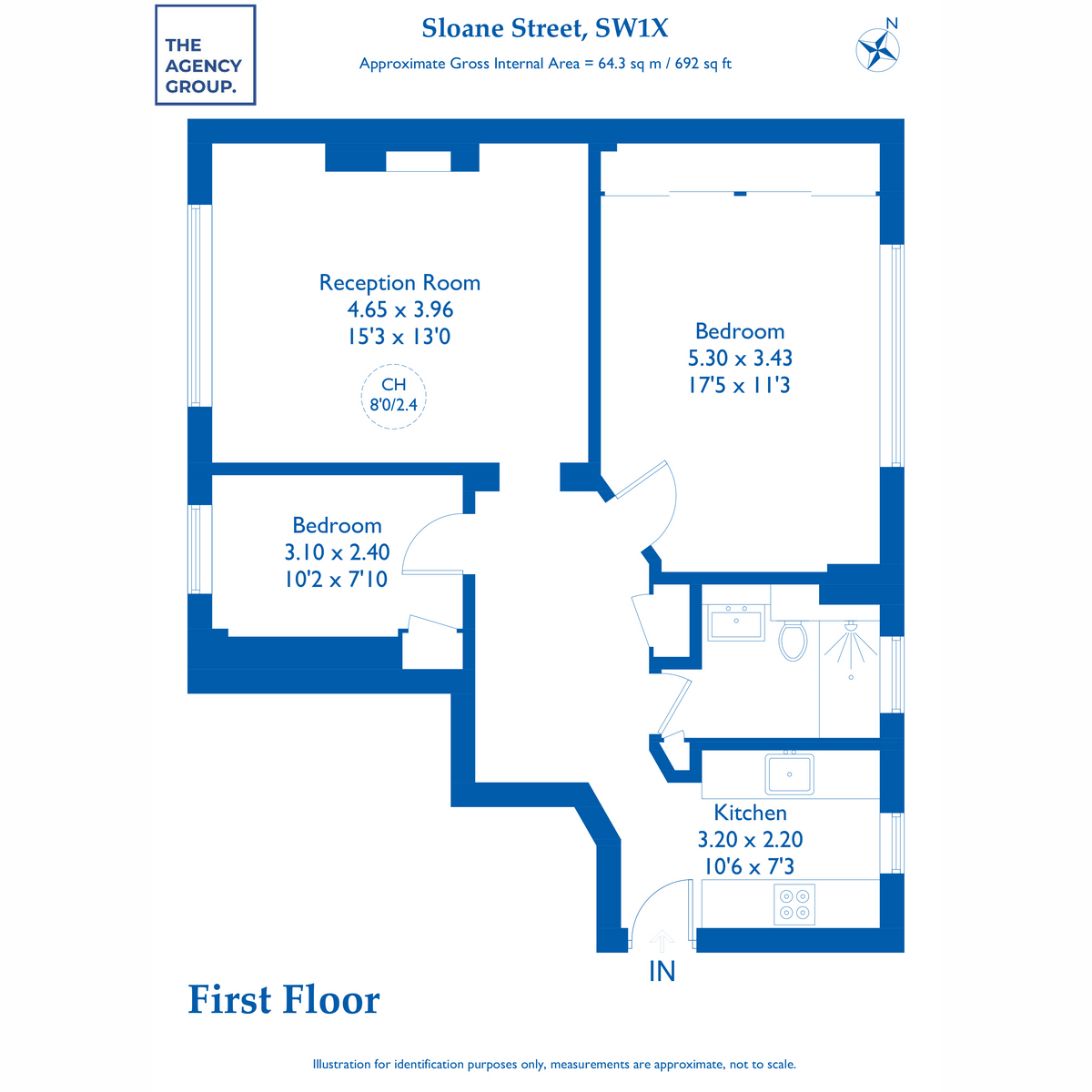 Flat Flat 20, 50, Sloane Street, London floorplan