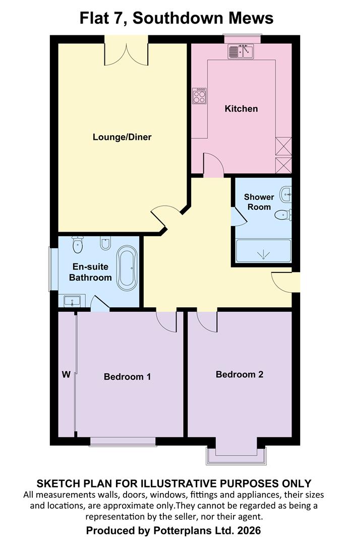 Apartment 7, Southdown Mews,, Southdown Road, Freshwater floorplan