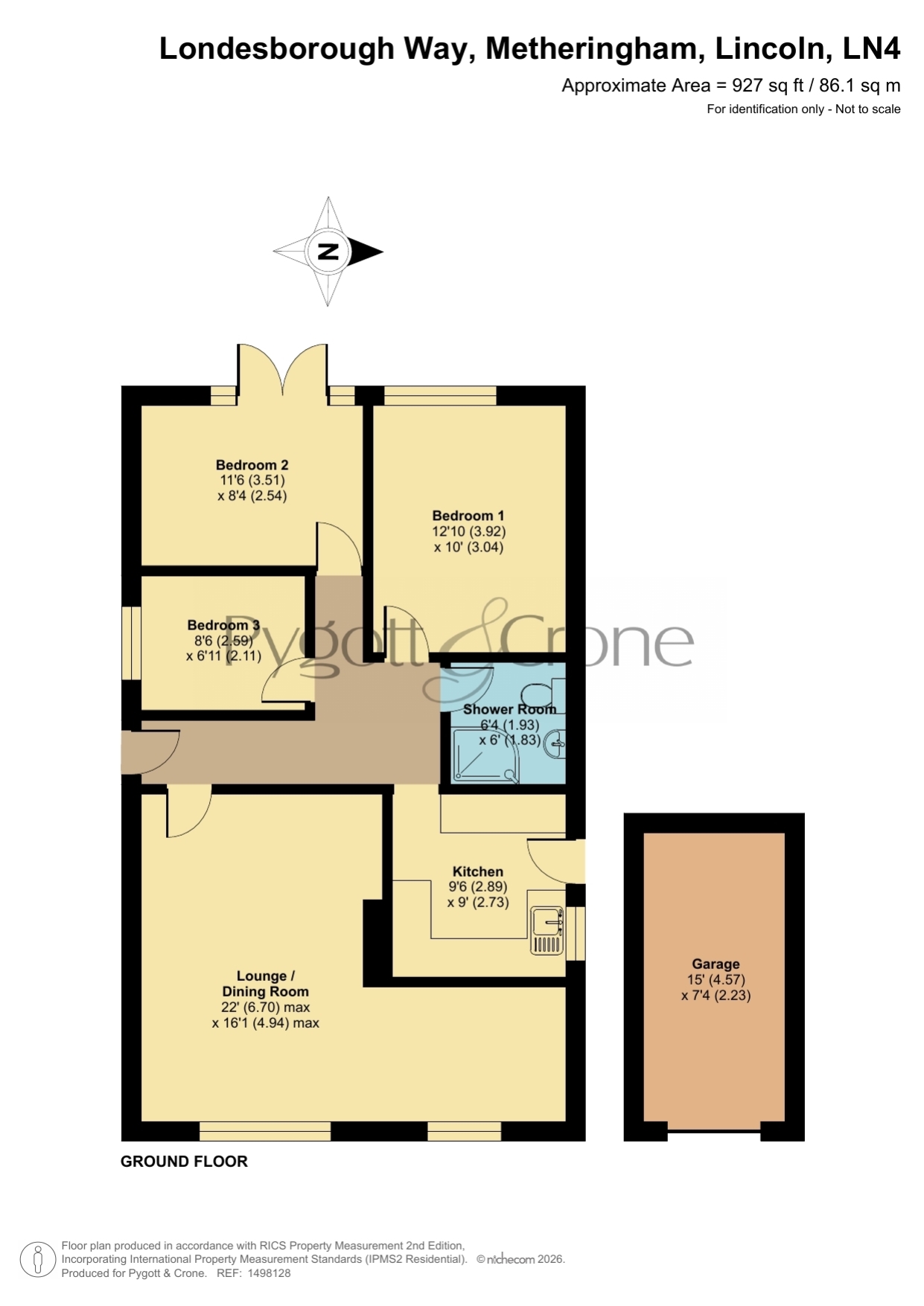 14, Londesborough Way, Lincoln floorplan