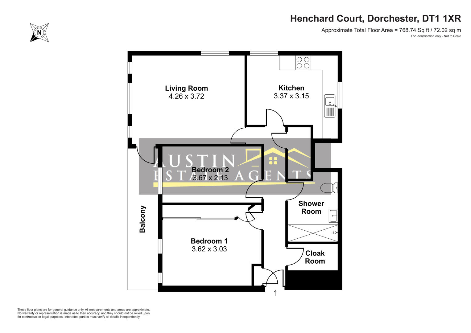 6, Henchard Court, The Grove, Dorchester floorplan