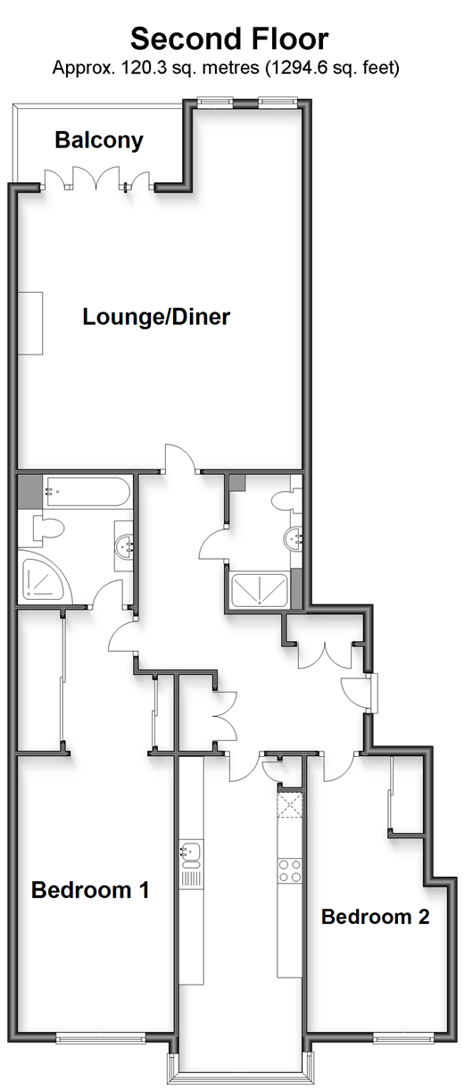 The Esplanade, Bognor Regis, West Sussex PO21, 2 bedroom flat for sale
