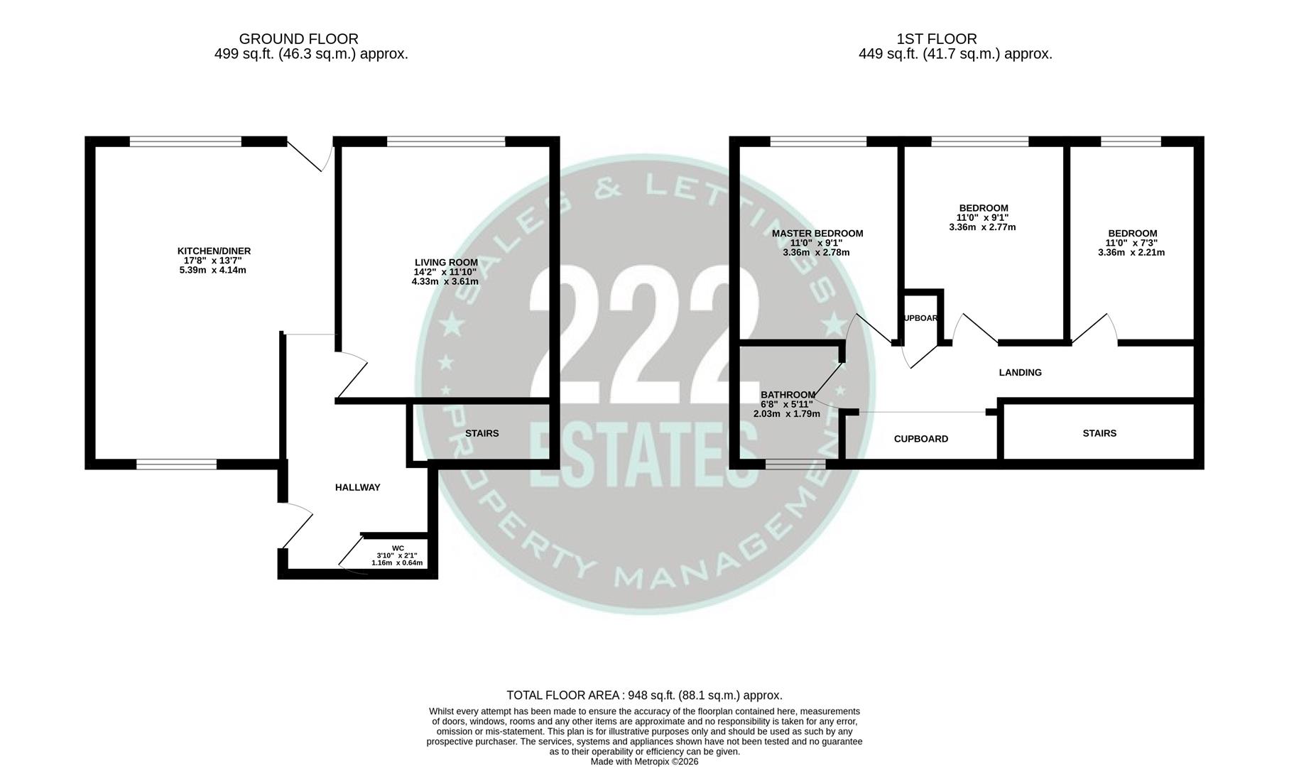 Cabul Close, Warrington floorplan
