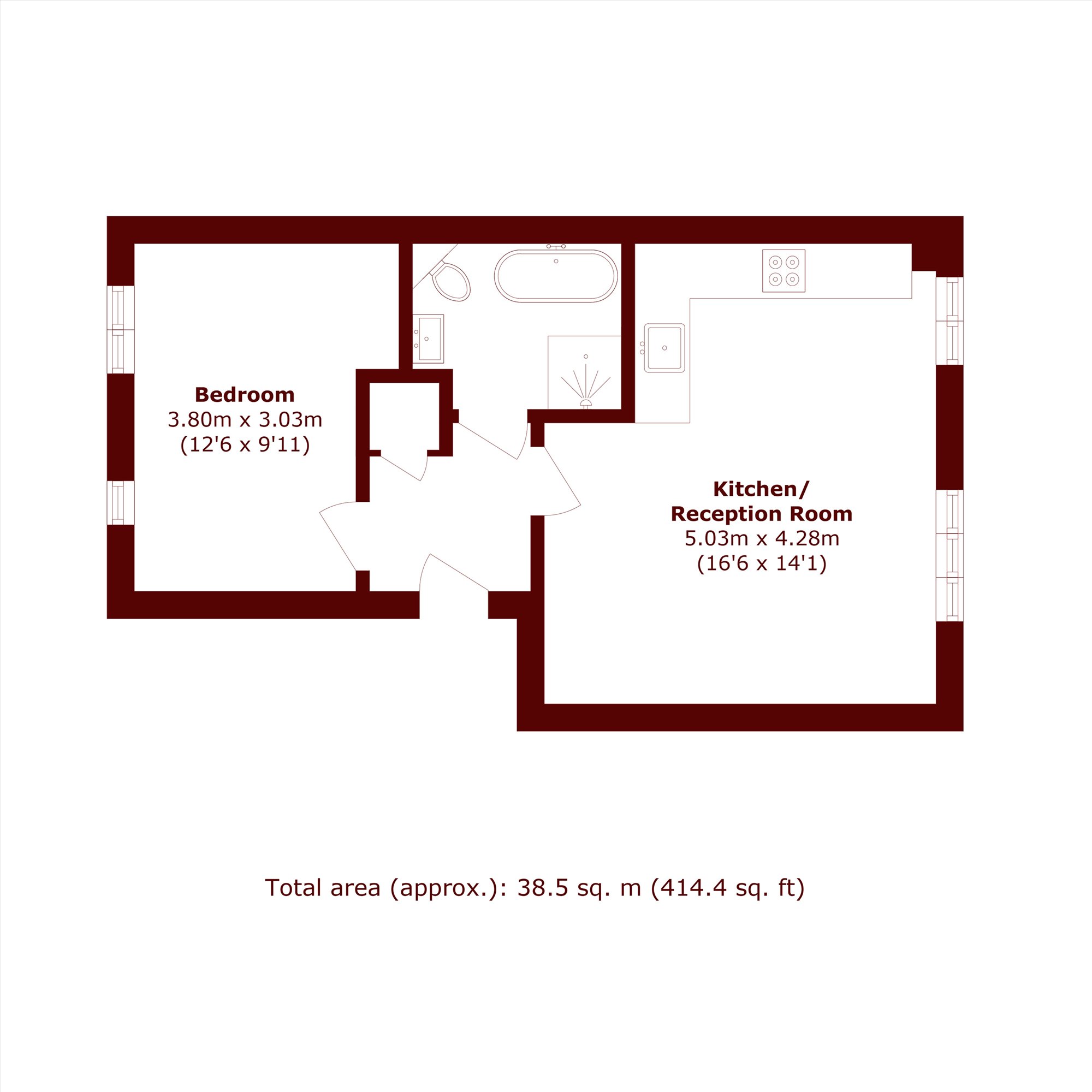 Flat 5, Hurcott Court, 30, Somerton Road, London floorplan
