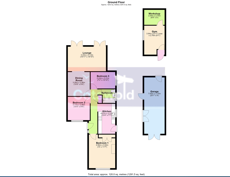 Rivelands Road, Cheltenham floorplan